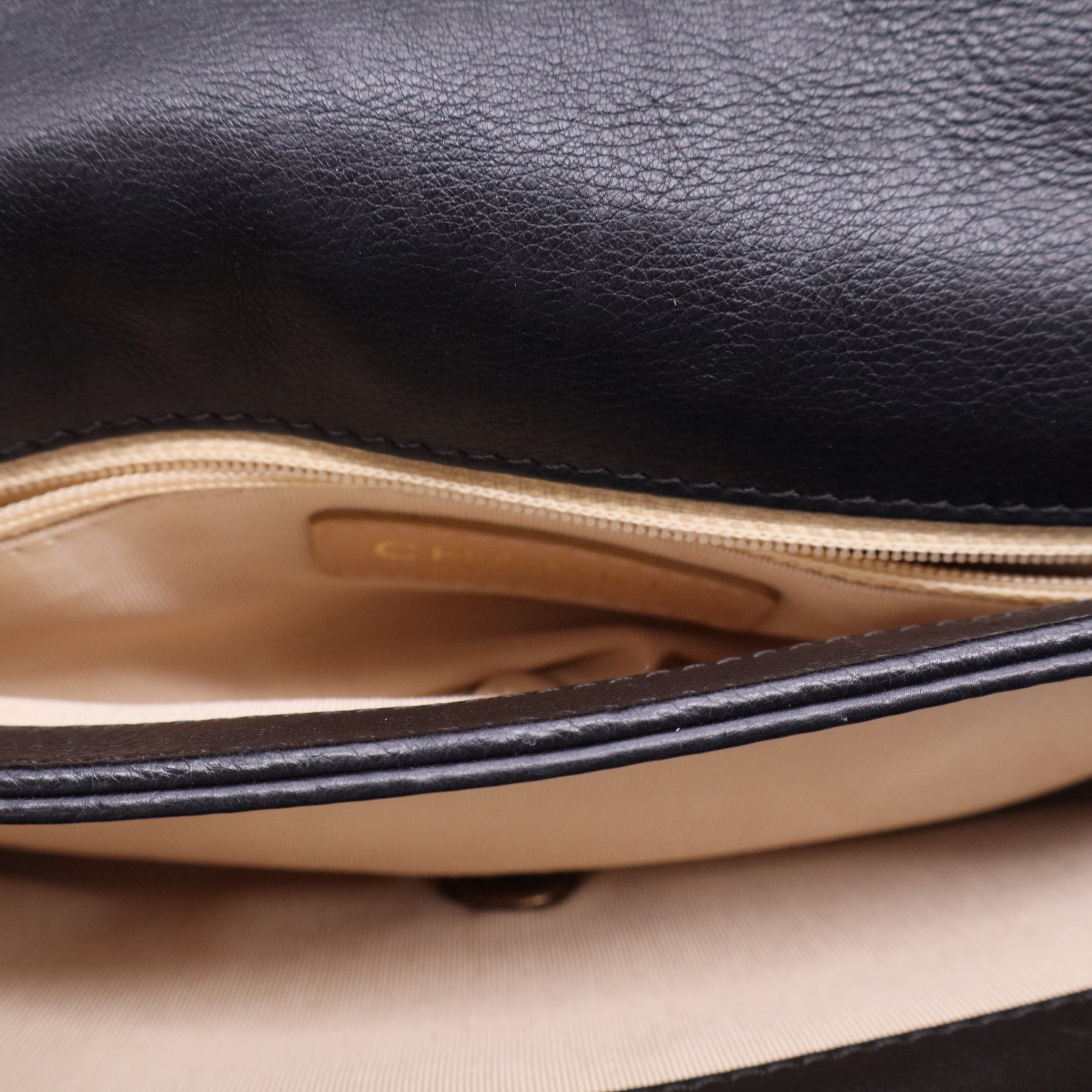Black CC Crown Flap Bag Twins