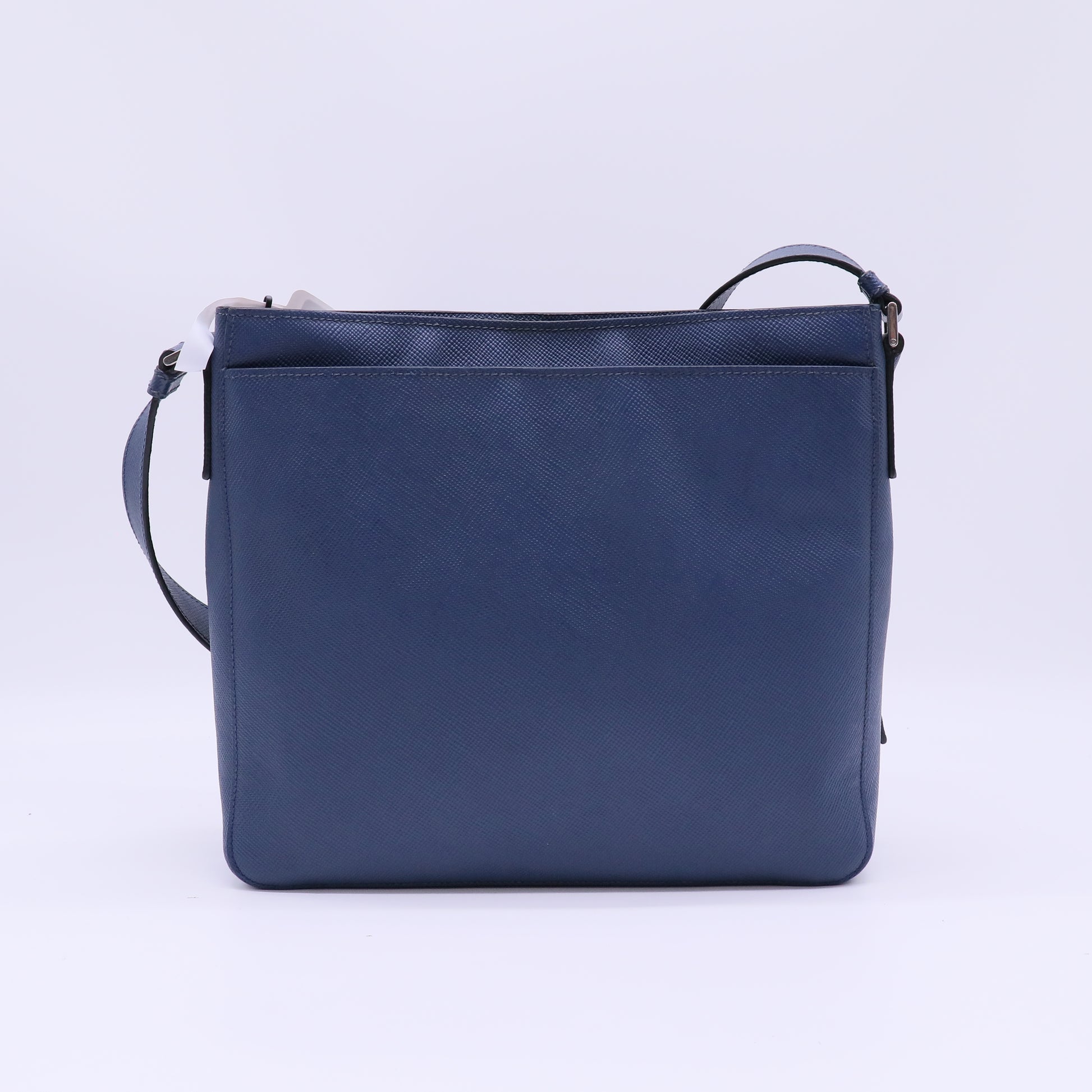 Front Pocket Messenger Bag Saffiano Leather Medium Twins B22432