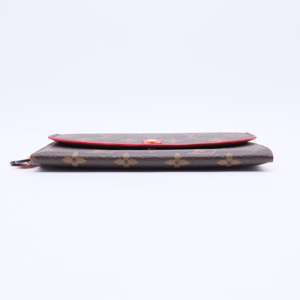 Monogram Bloom Flower Emilie Wallet Coquelicot W20443