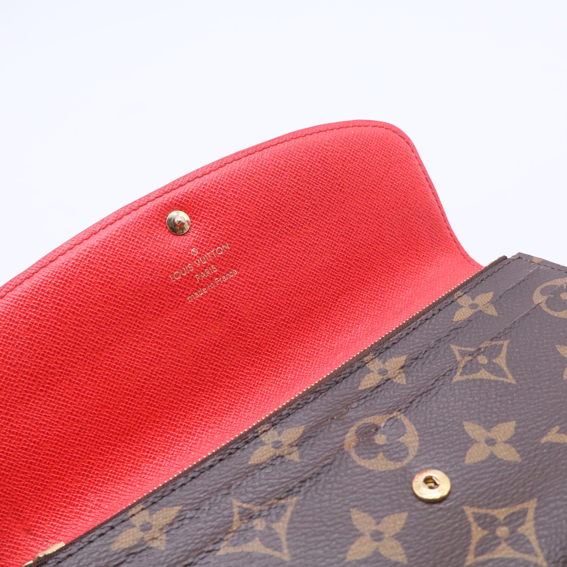 Monogram Bloom Flower Emilie Wallet Coquelicot W20443