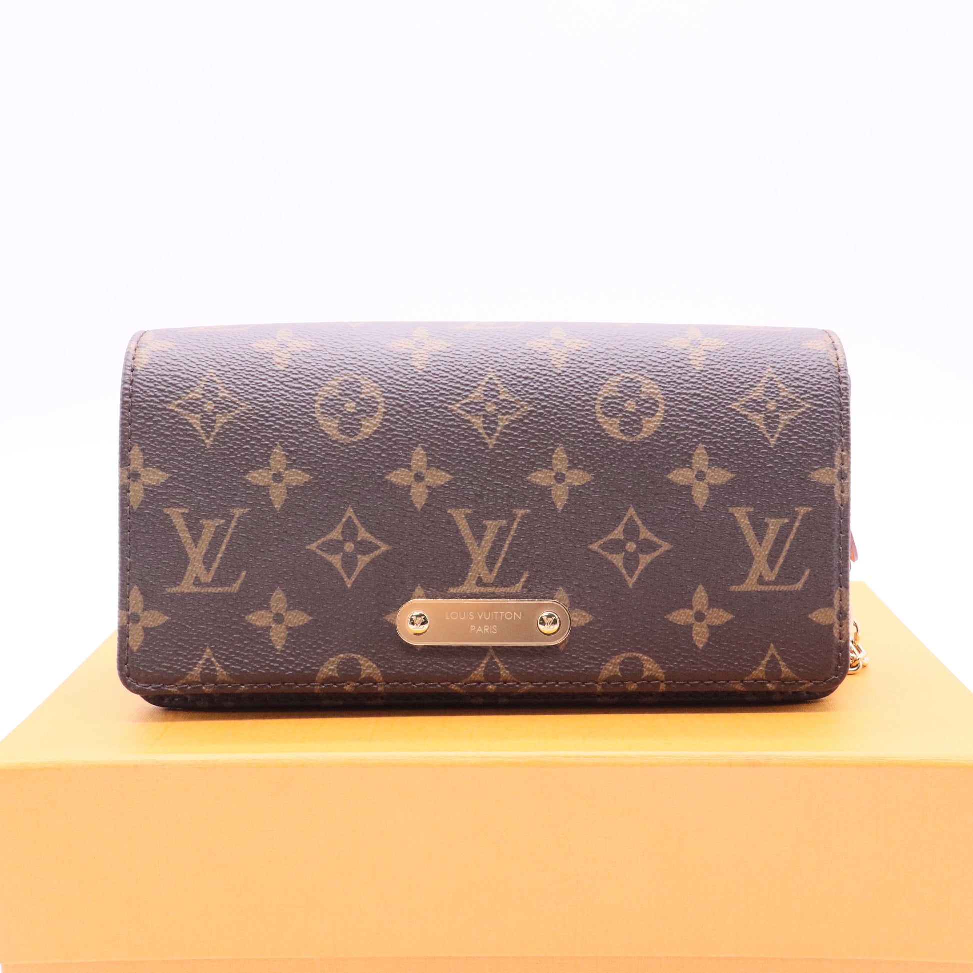 Monogram Canvas Lily Wallet on Chain J2186 Twins