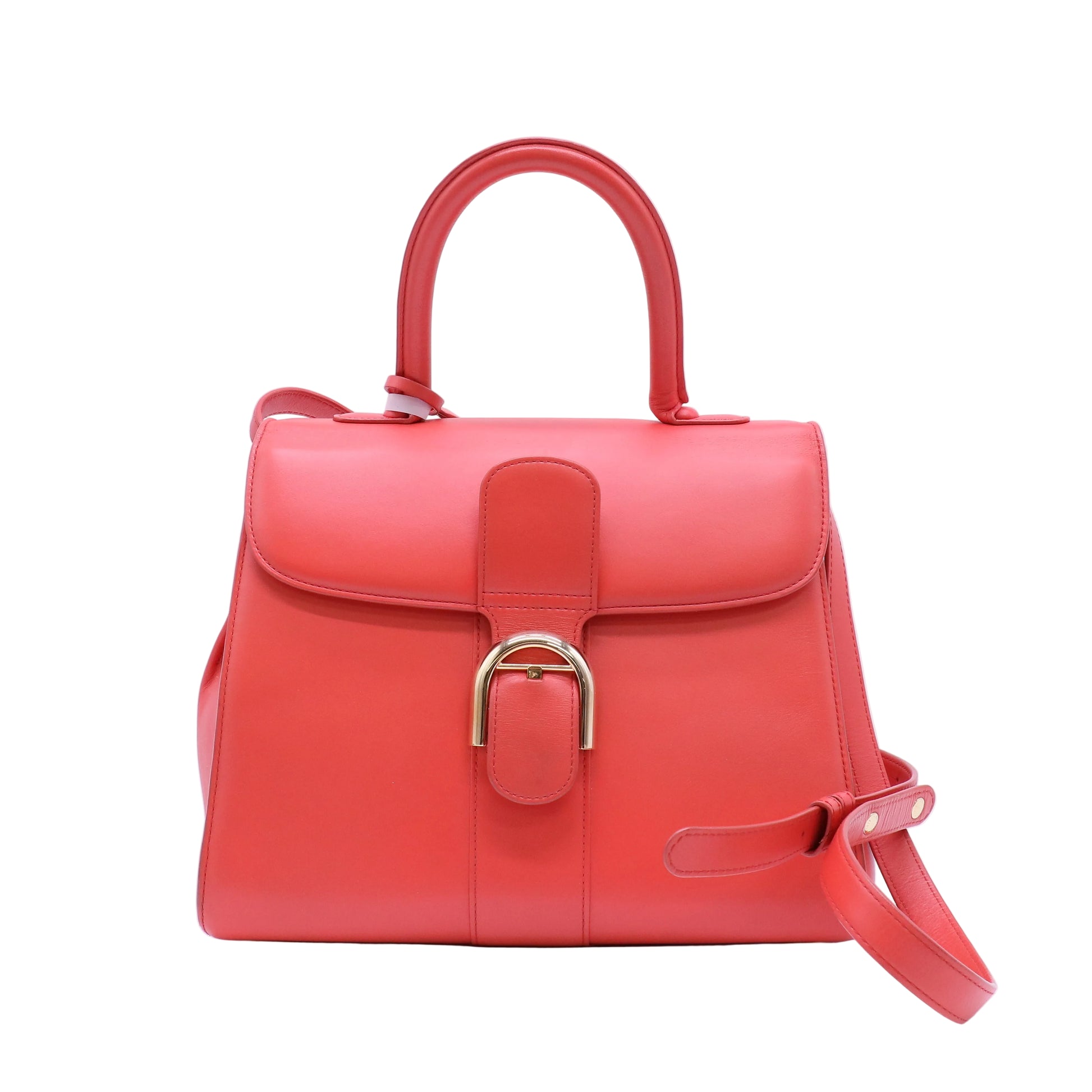Delvaux Brillant MM Box Calfskin Top Handle Bag twins B22540