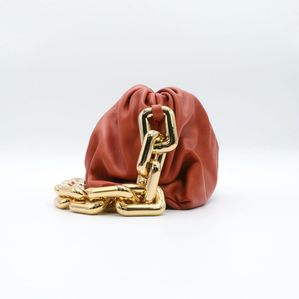Leather Chain Pouch Shoulder Bag Twins