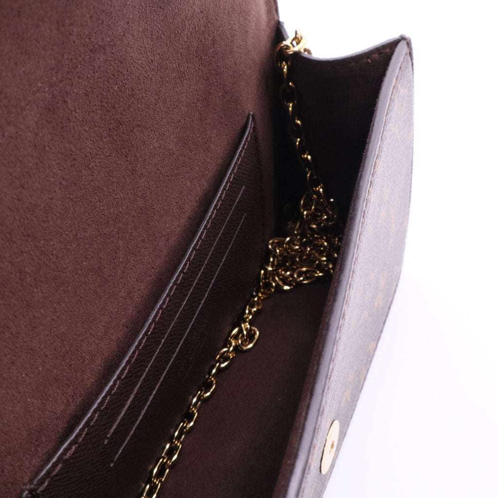 Monogram Canvas Lily Wallet on Chain J2186 Twins
