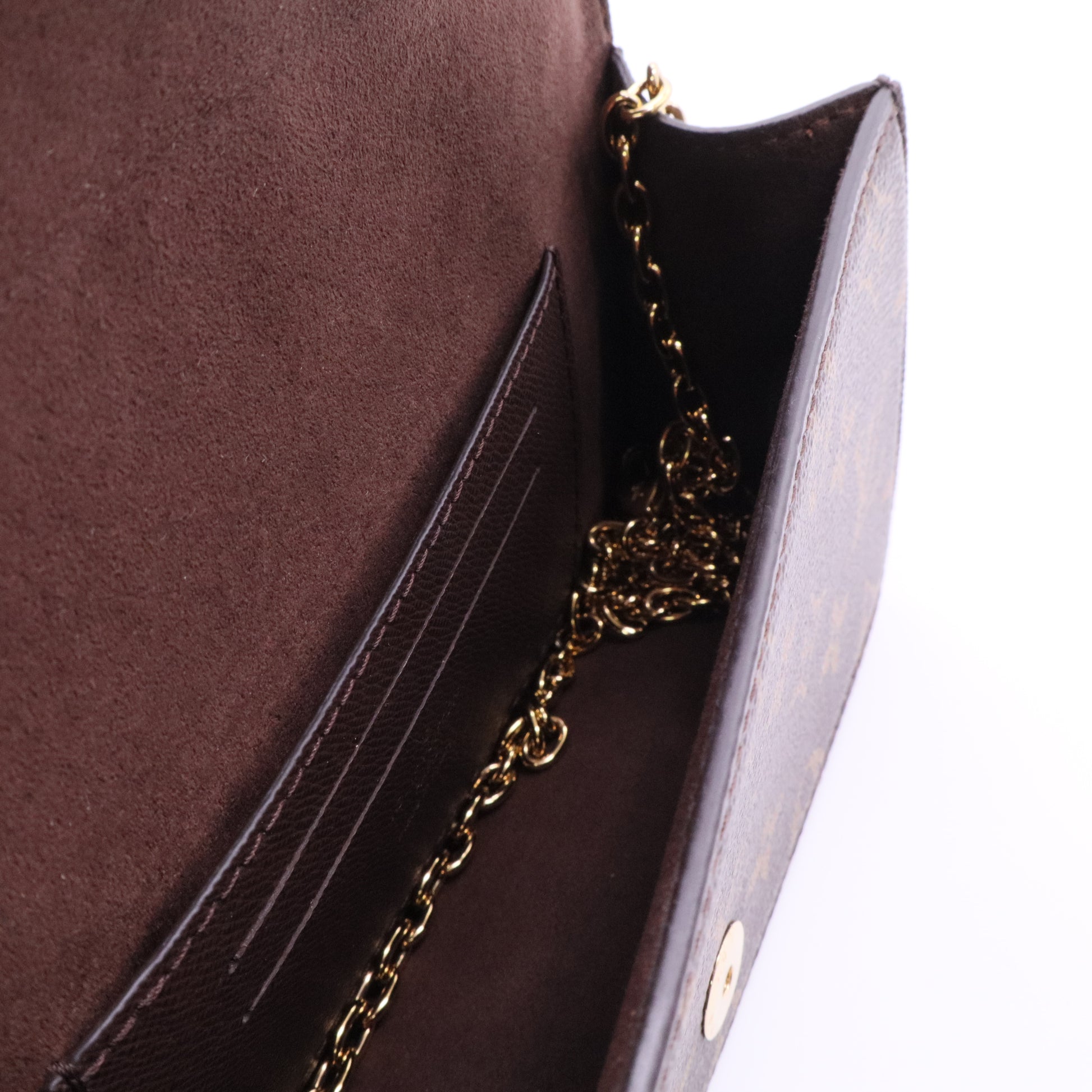 Monogram Canvas Lily Wallet on Chain J2186 Twins