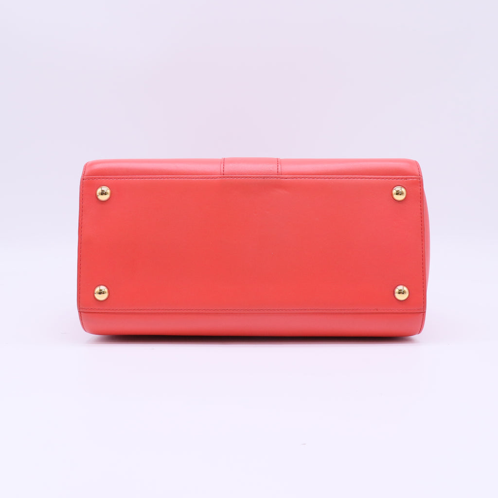 Delvaux Brillant MM Box Calfskin Top Handle Bag twins B22540