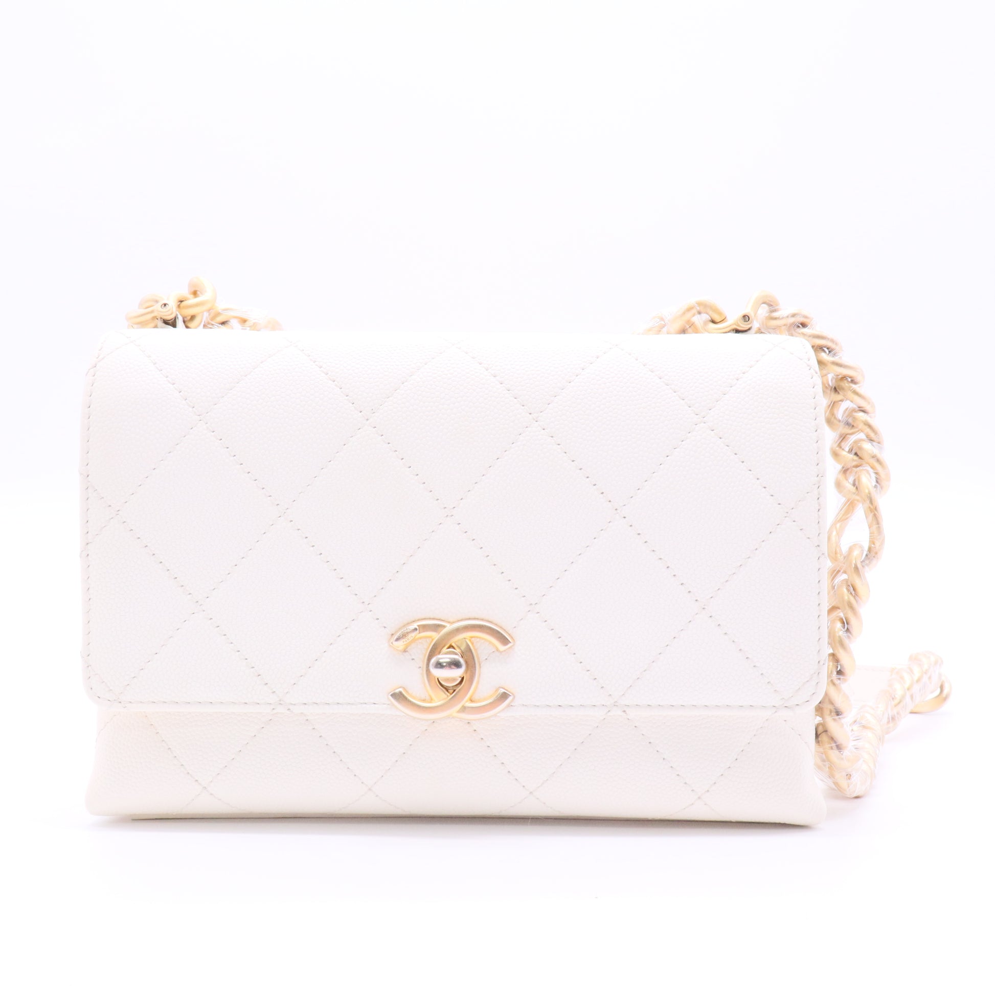 Matelasse Grained Calfskin Shoulder Bag J2183 Twins