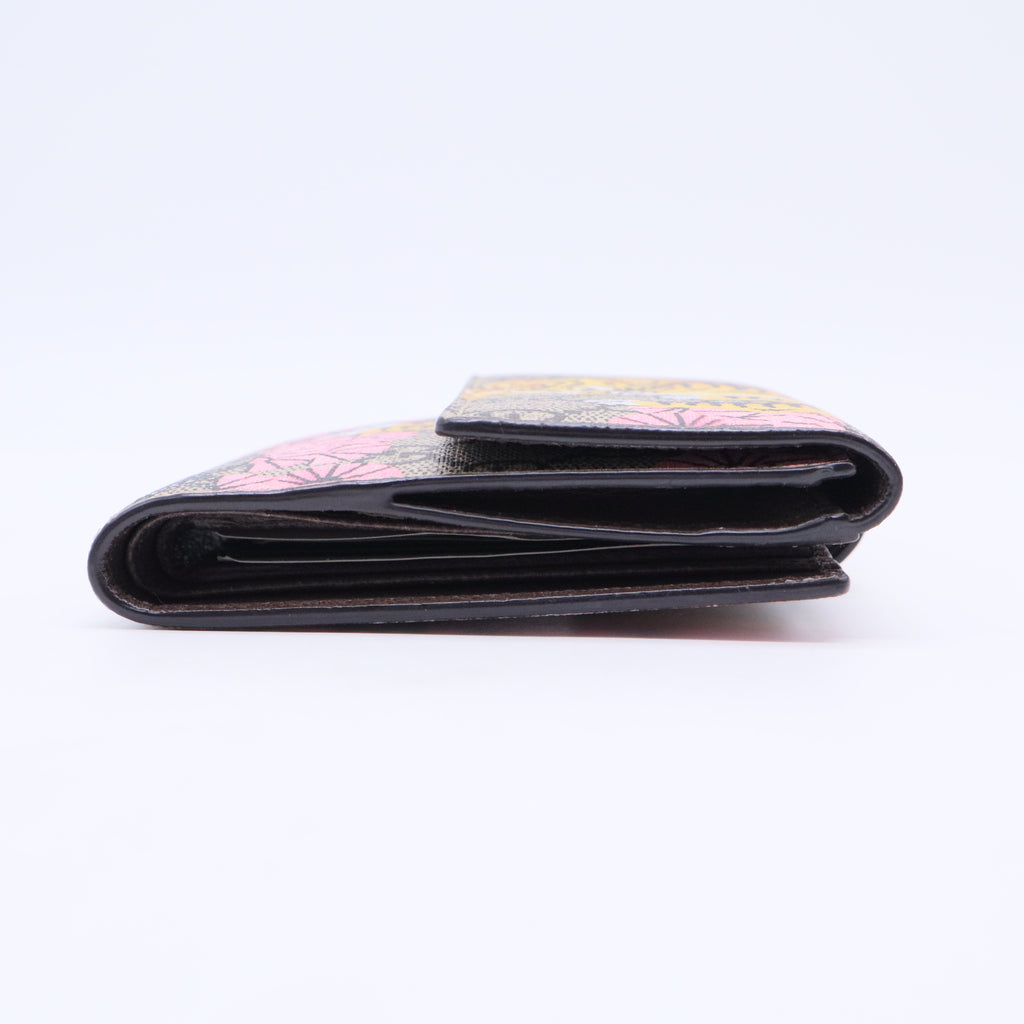 GG Supreme Monogram Bengal Tiger Bifold Wallet with Coin Purse W20427