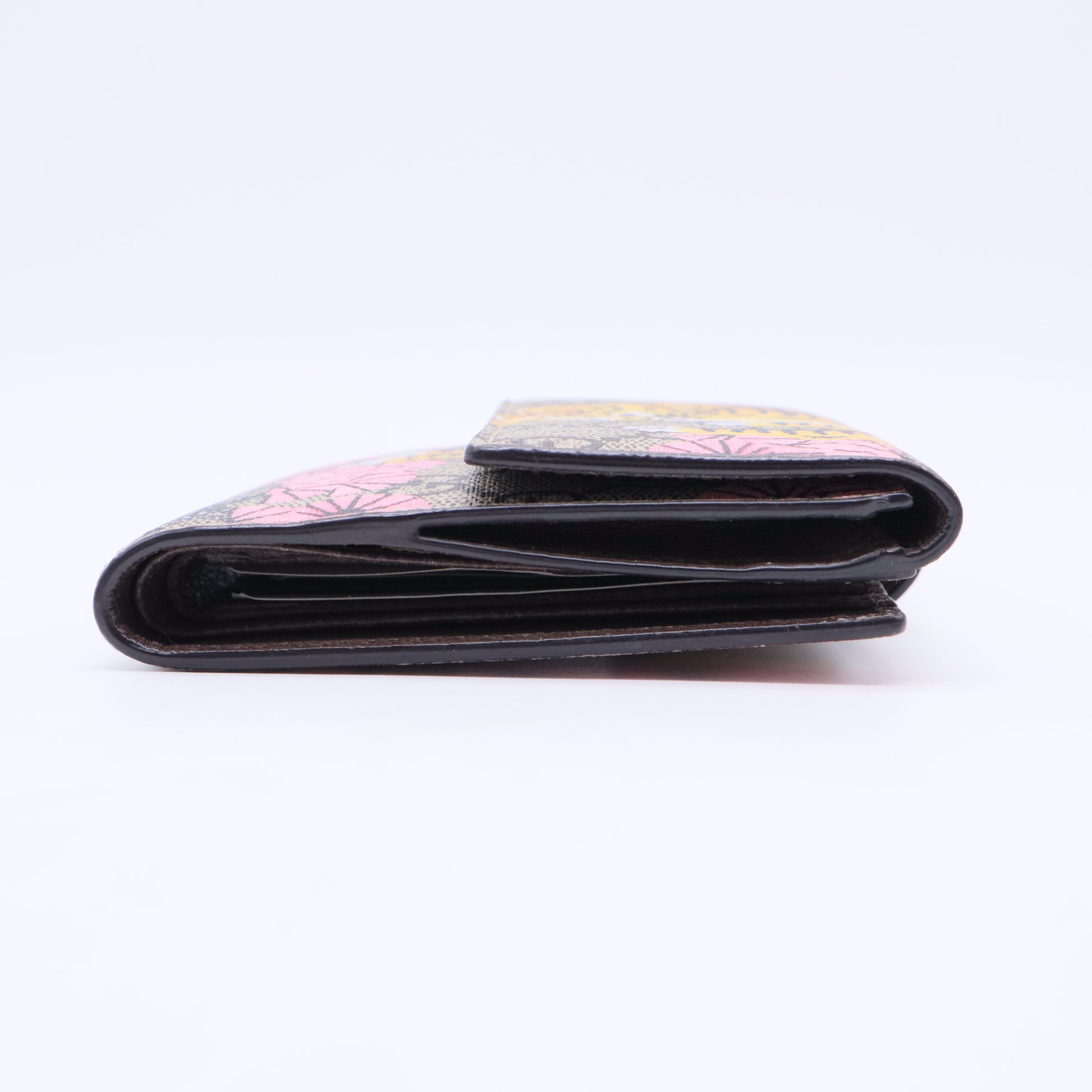 GG Supreme Monogram Bengal Tiger Bifold Wallet with Coin Purse W20427