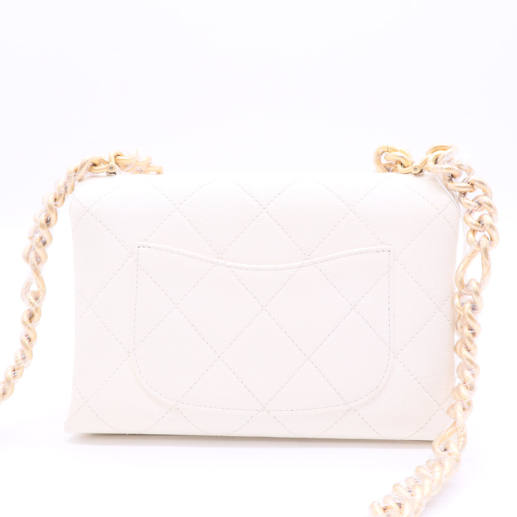 Matelasse Grained Calfskin Shoulder Bag J2183 Twins