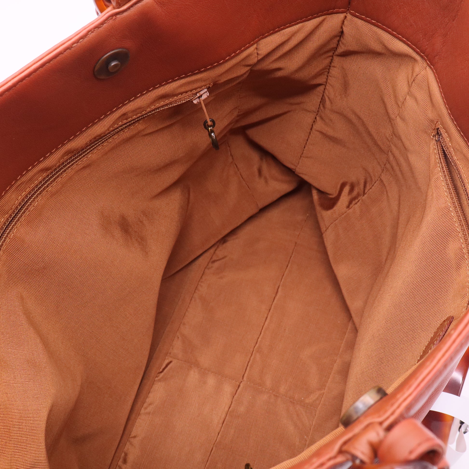 Vintage CC Resin Chain Tote Leather
