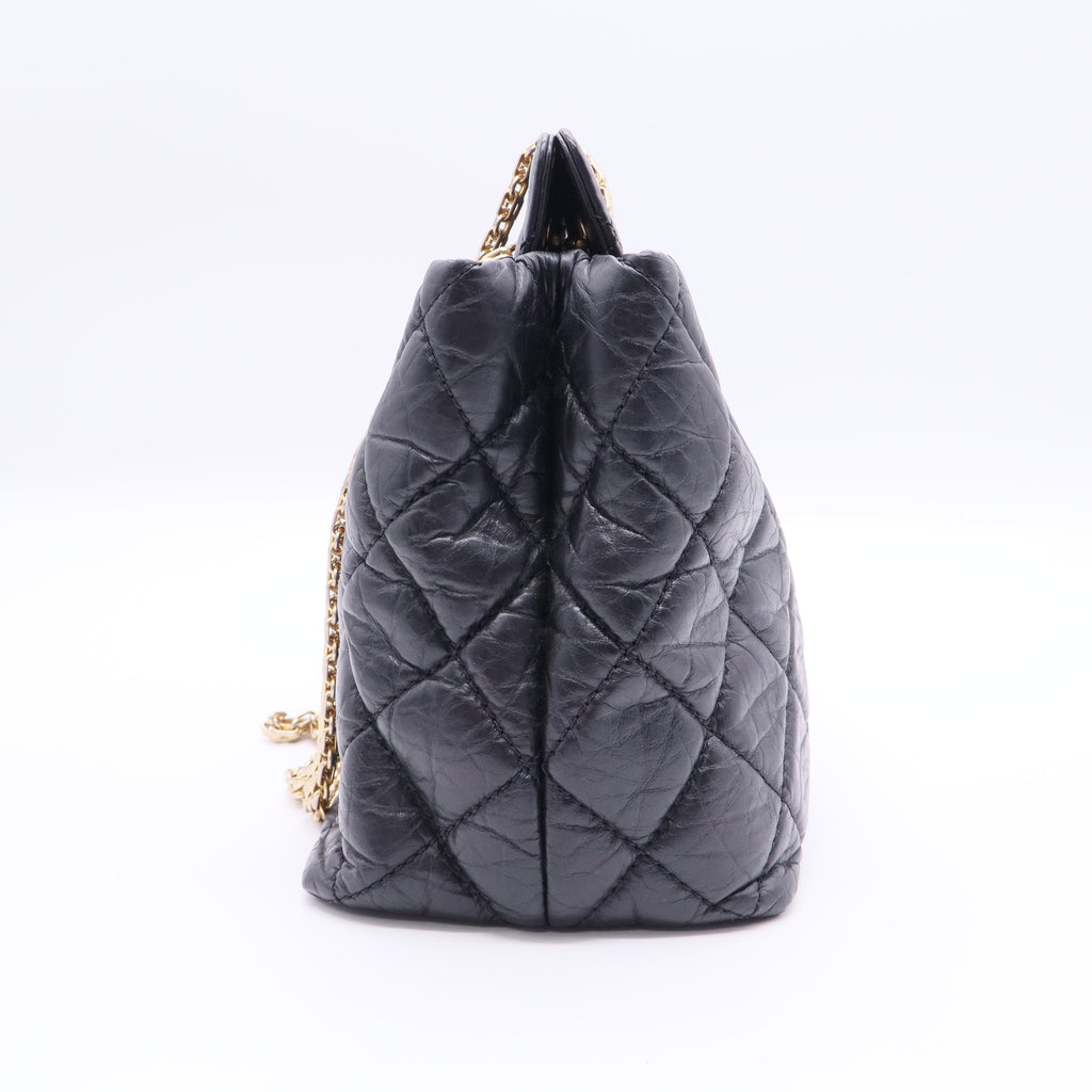 Aged Calfskin Reissue 2.55 Tote Black Twins