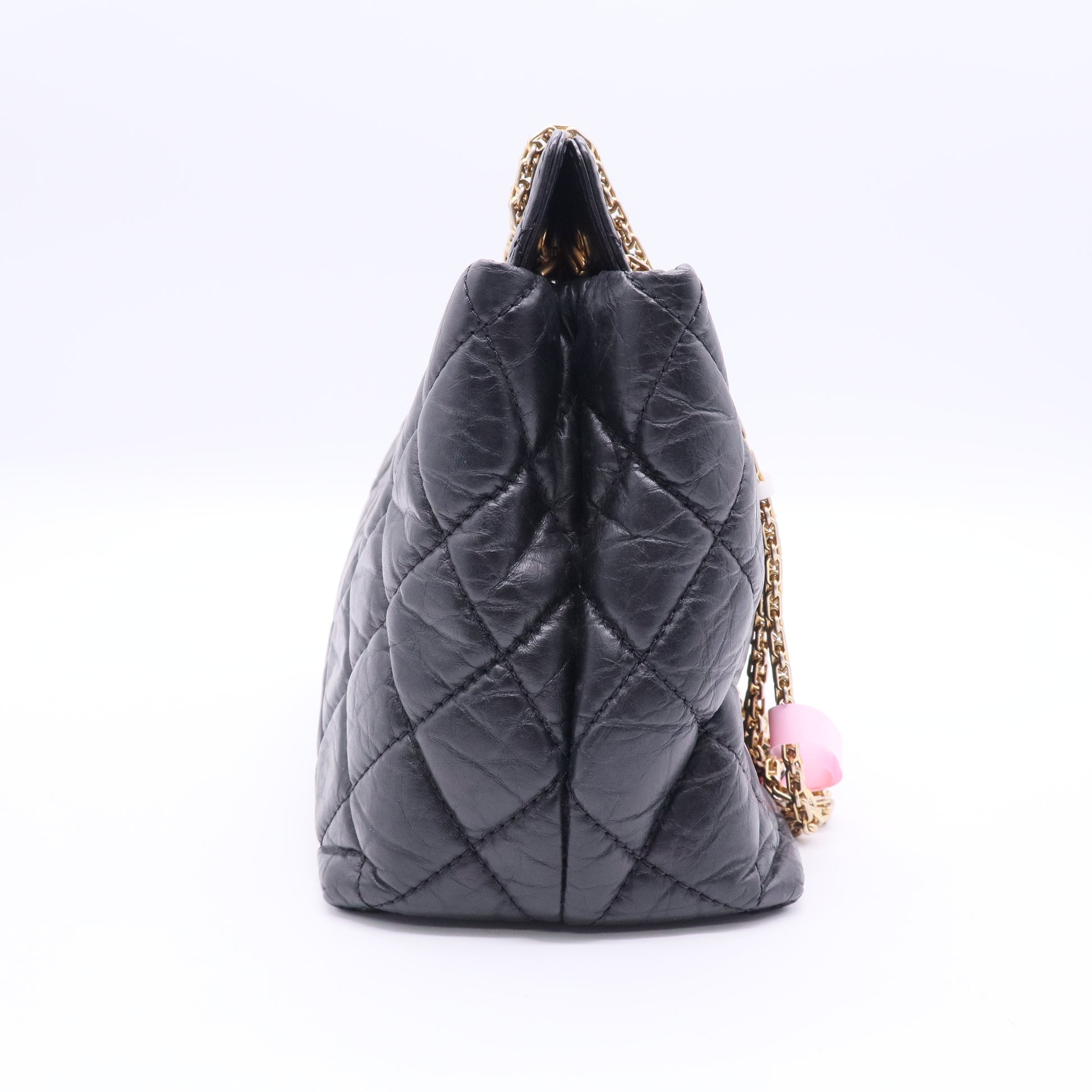 Aged Calfskin Reissue 2.55 Tote Black Twins