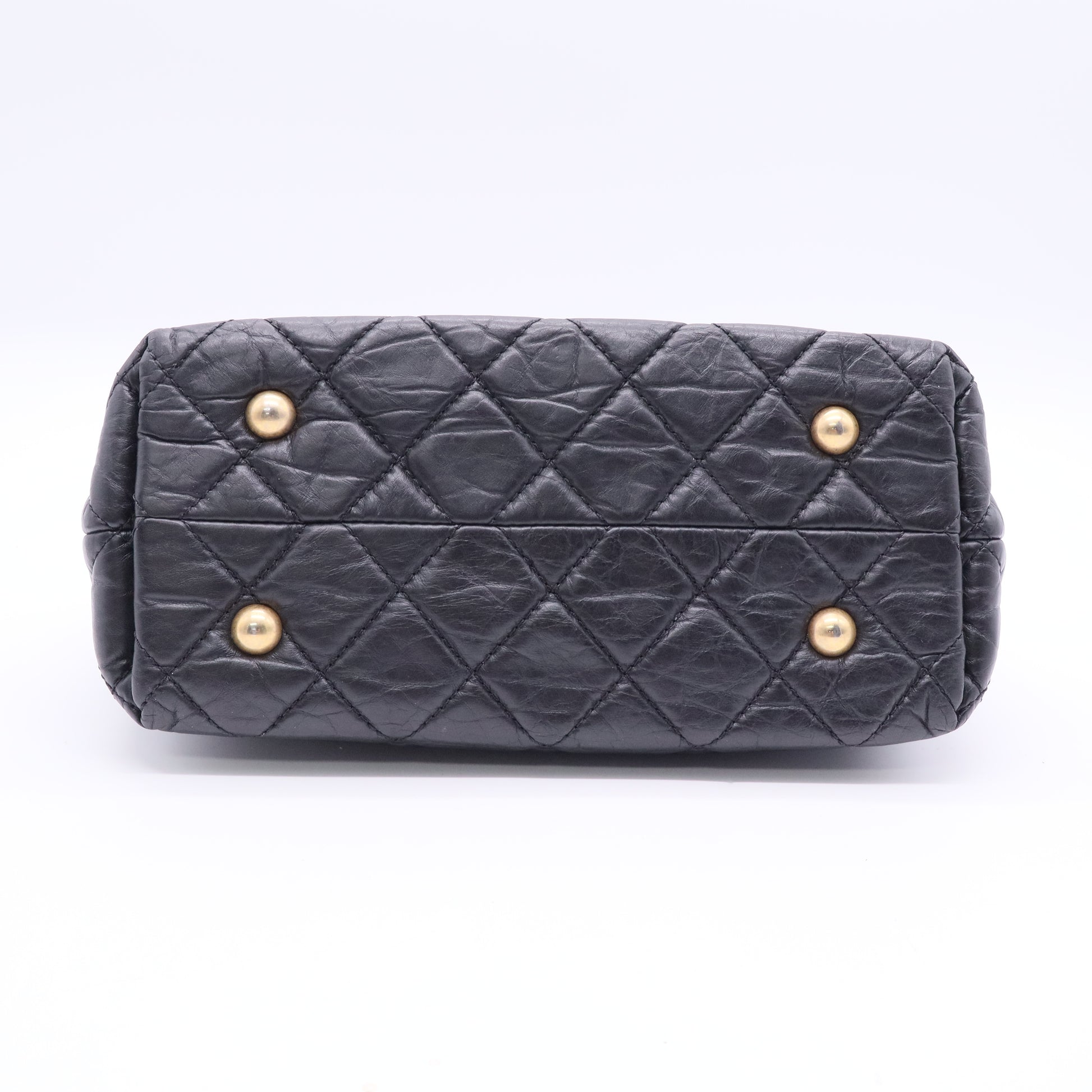 Aged Calfskin Reissue 2.55 Tote Black Twins