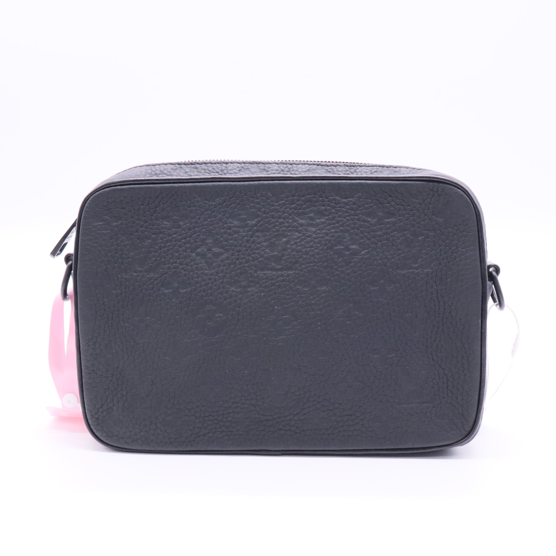 Louis Vuitton Steamer Wearable Wallet Black Monogram Leather Crossbody Bag J2189 twins