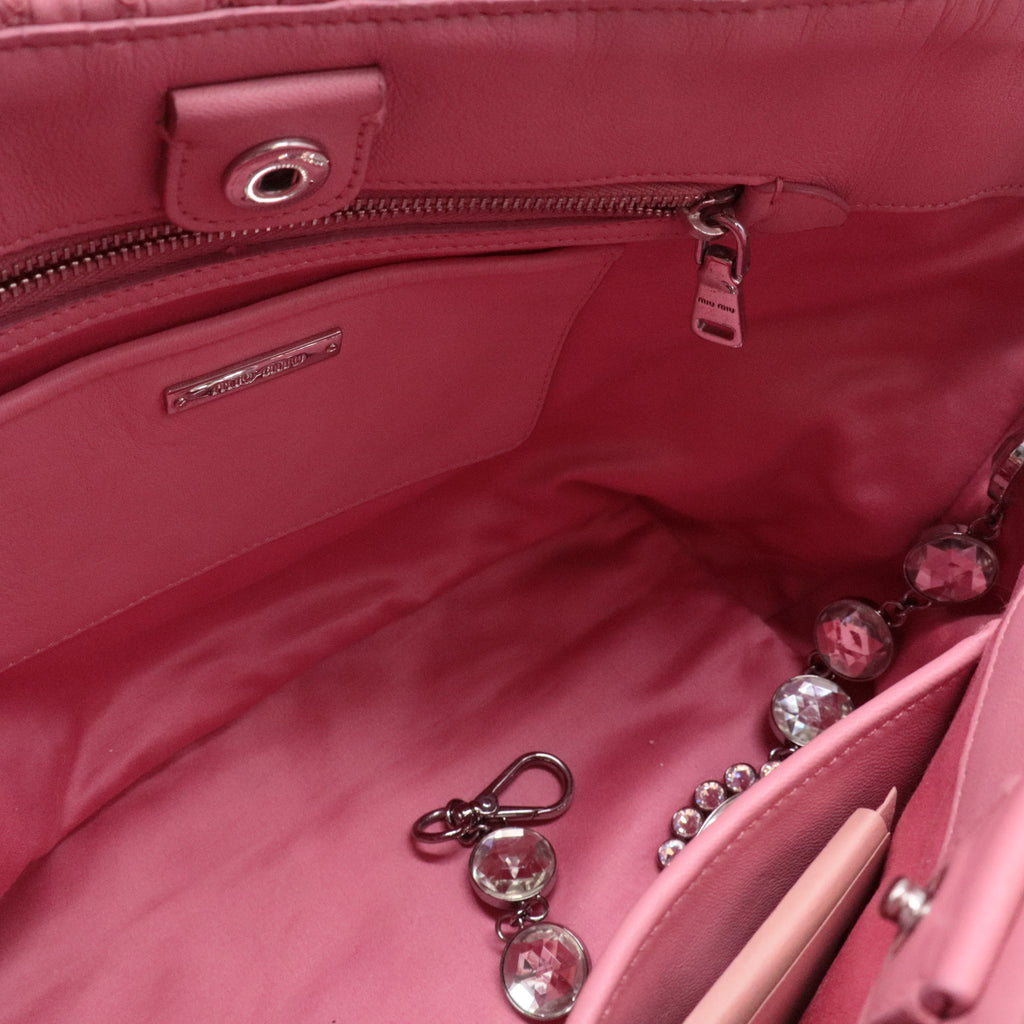 Crystal Tote Matelasse Leather Medium