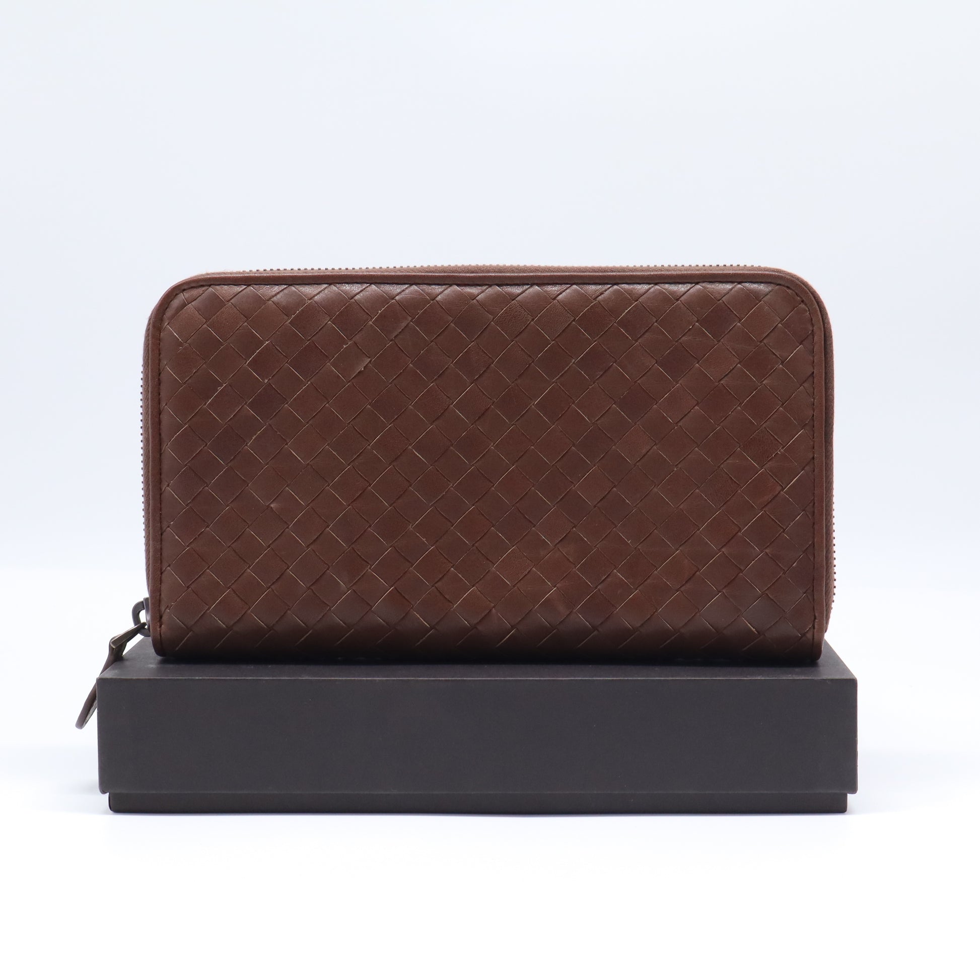 Bottega Veneta Intrecciato Zip Around Long Wallet W21700