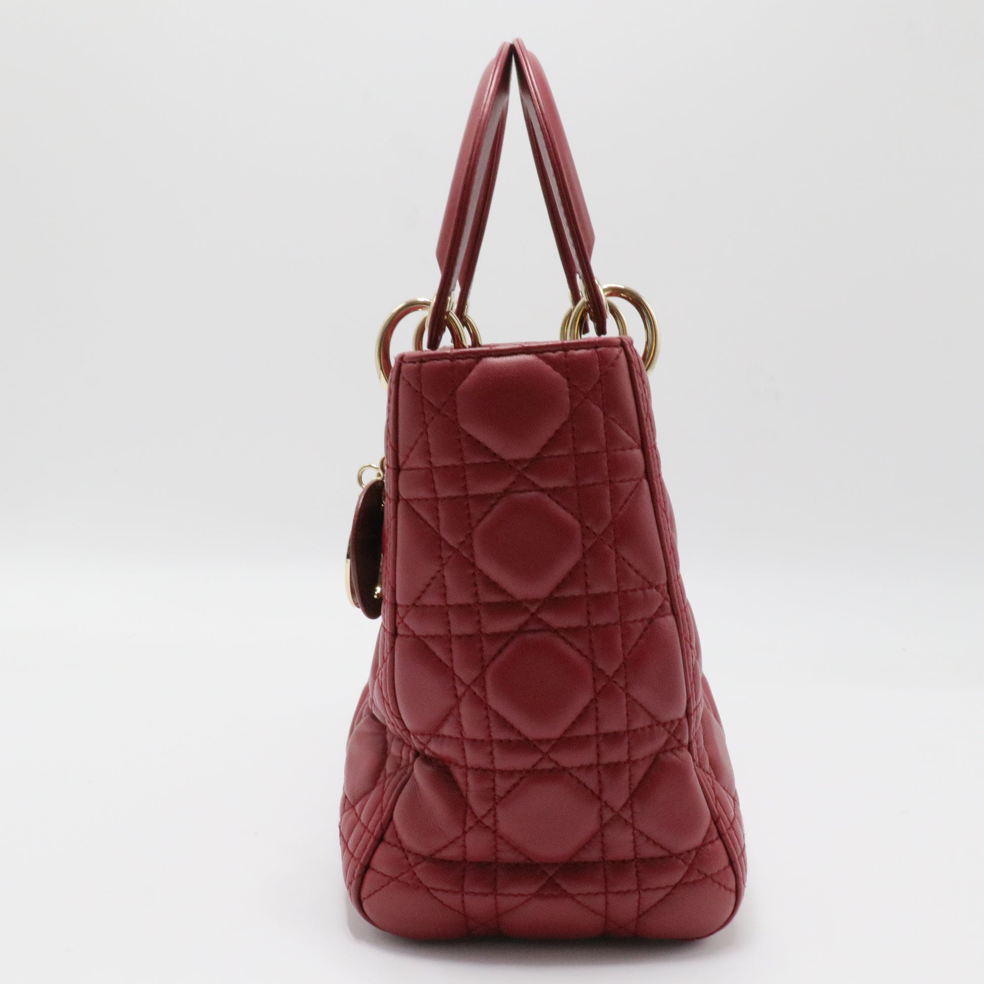 Lady Dior Bag Cannage Quilt Lambskin Medium