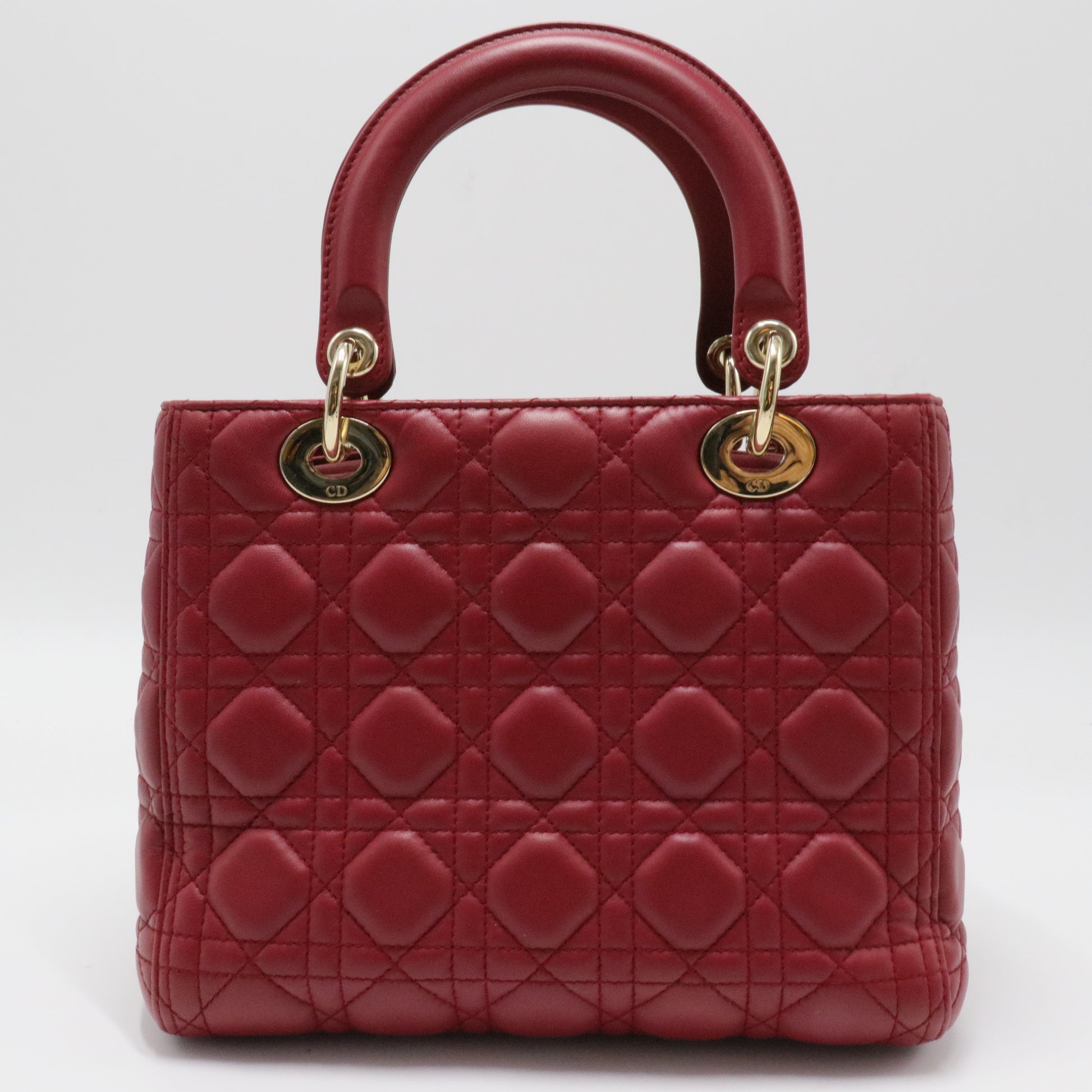 Lady Dior Bag Cannage Quilt Lambskin Medium