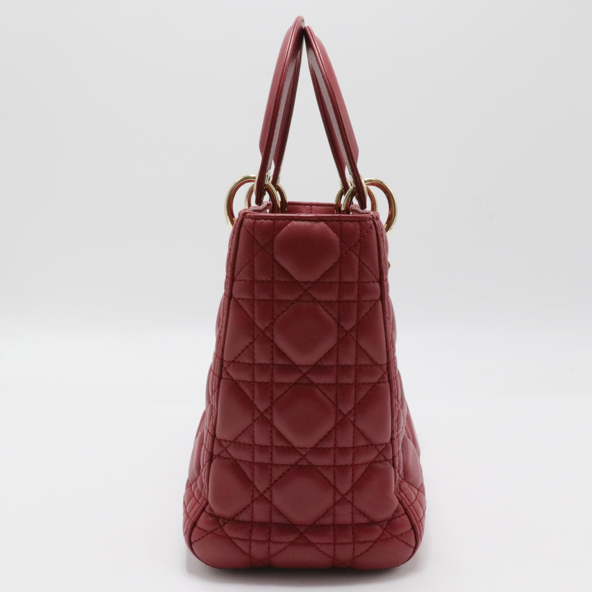 Lady Dior Bag Cannage Quilt Lambskin Medium