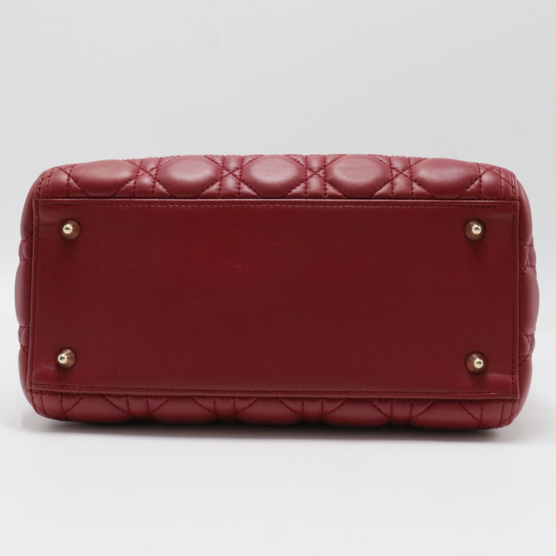 Lady Dior Bag Cannage Quilt Lambskin Medium