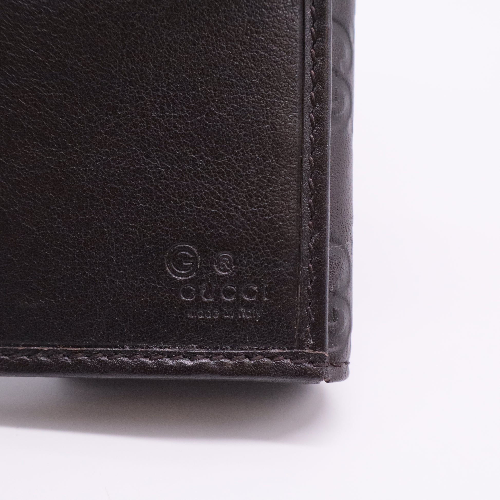 Black Guccissima Leather Continental Wallet