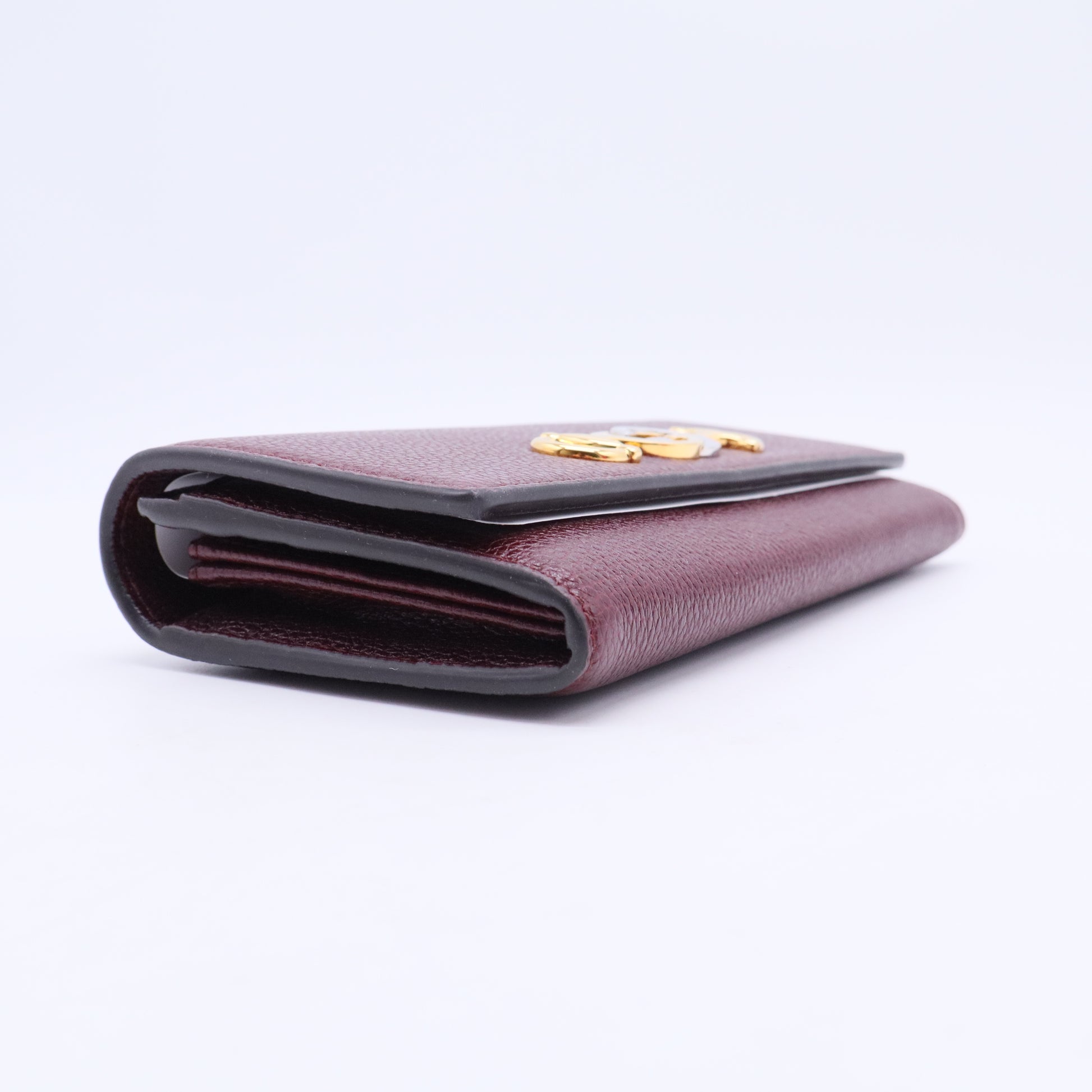 Zumi Interlocking G Horsebit Leather Continental Wallet Red W20440