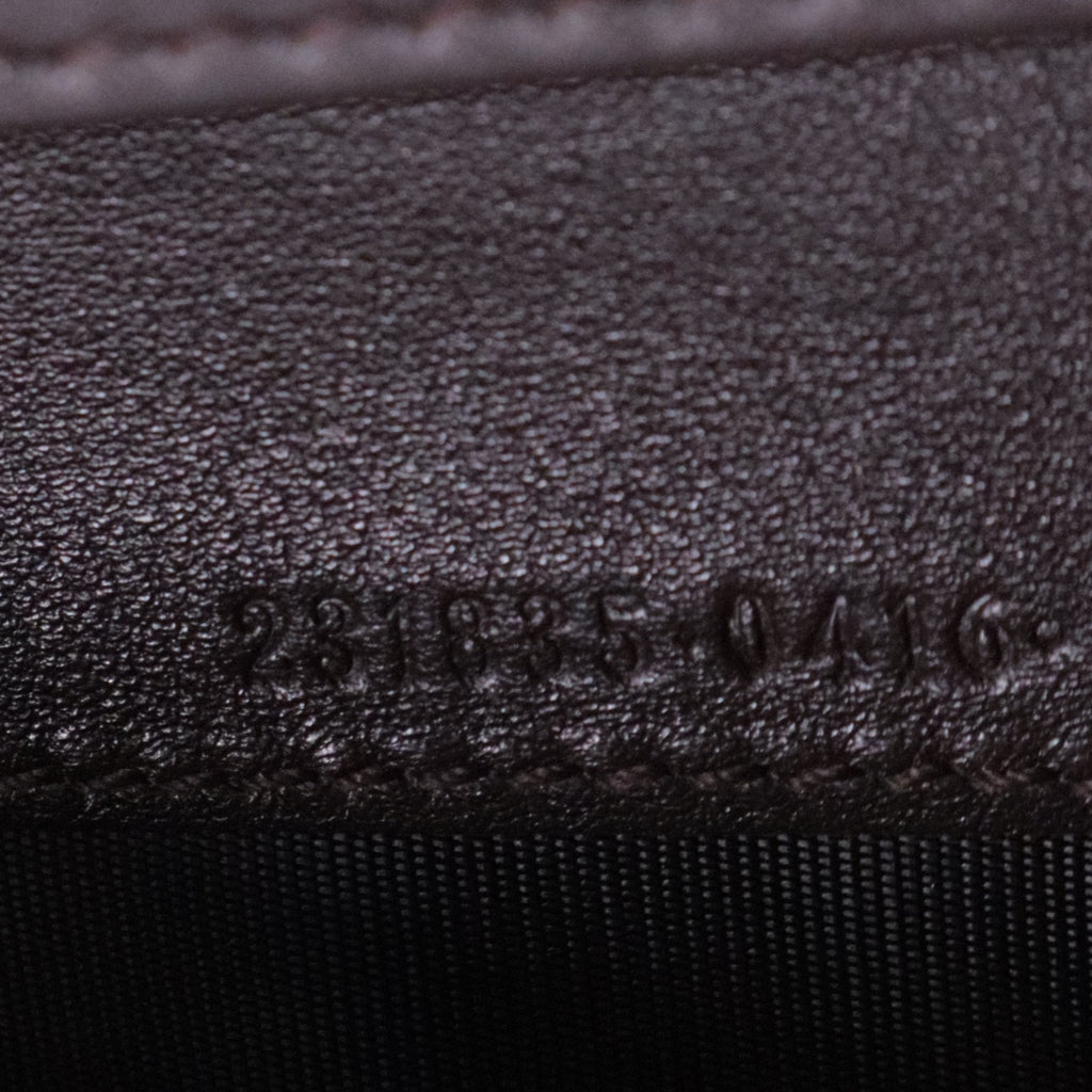 Black Guccissima Leather Continental Wallet