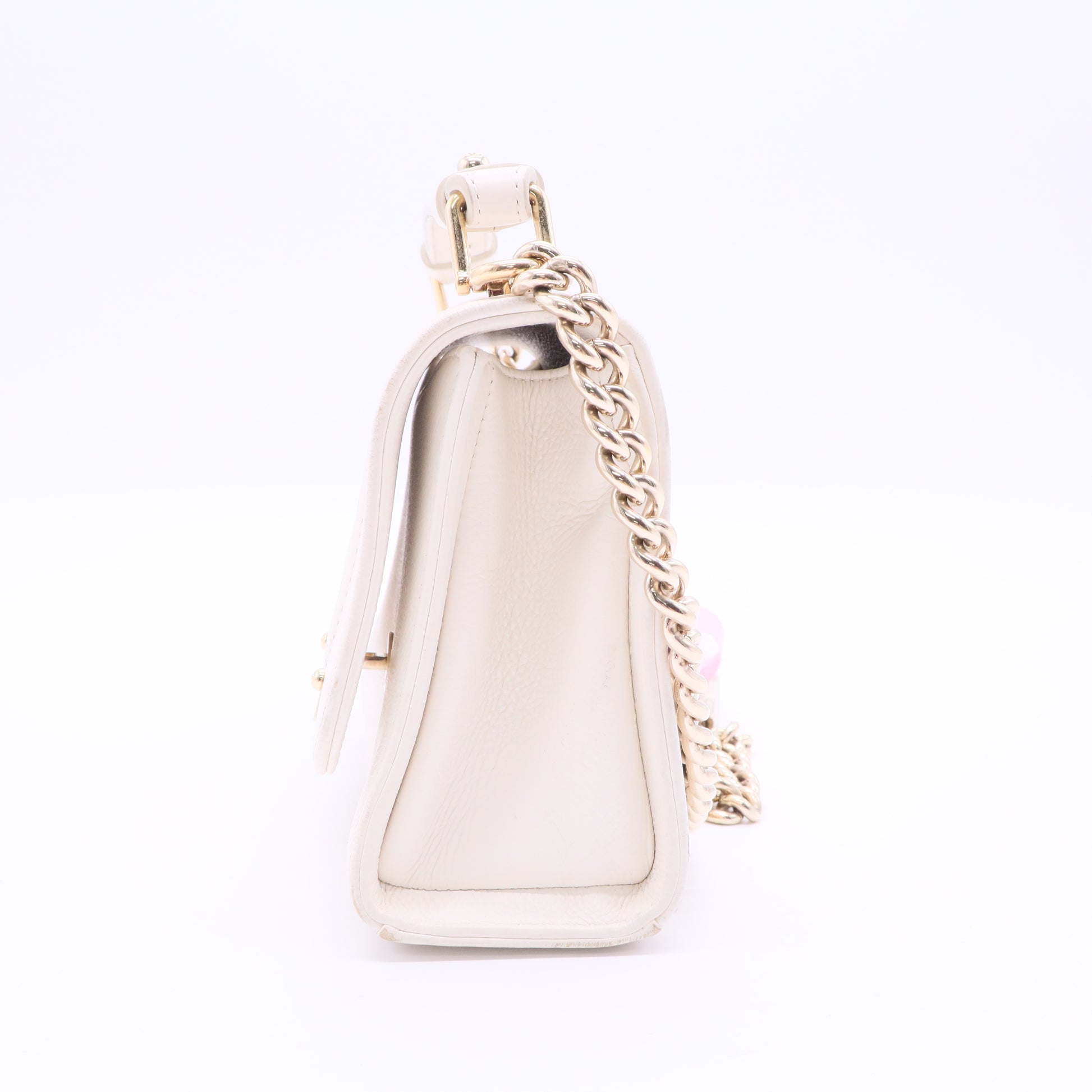 Chanel Chanel Matelasse Handbag Chain Shoulder Bag White J2176 Twins