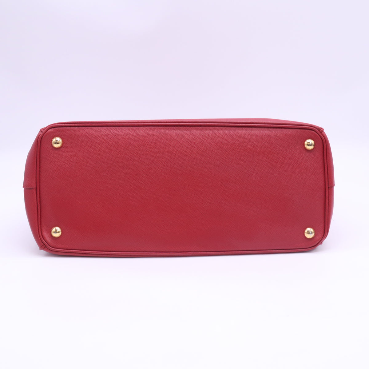 Saffiano Lux Large Galleria Double Zip Tote Fuoco B24151