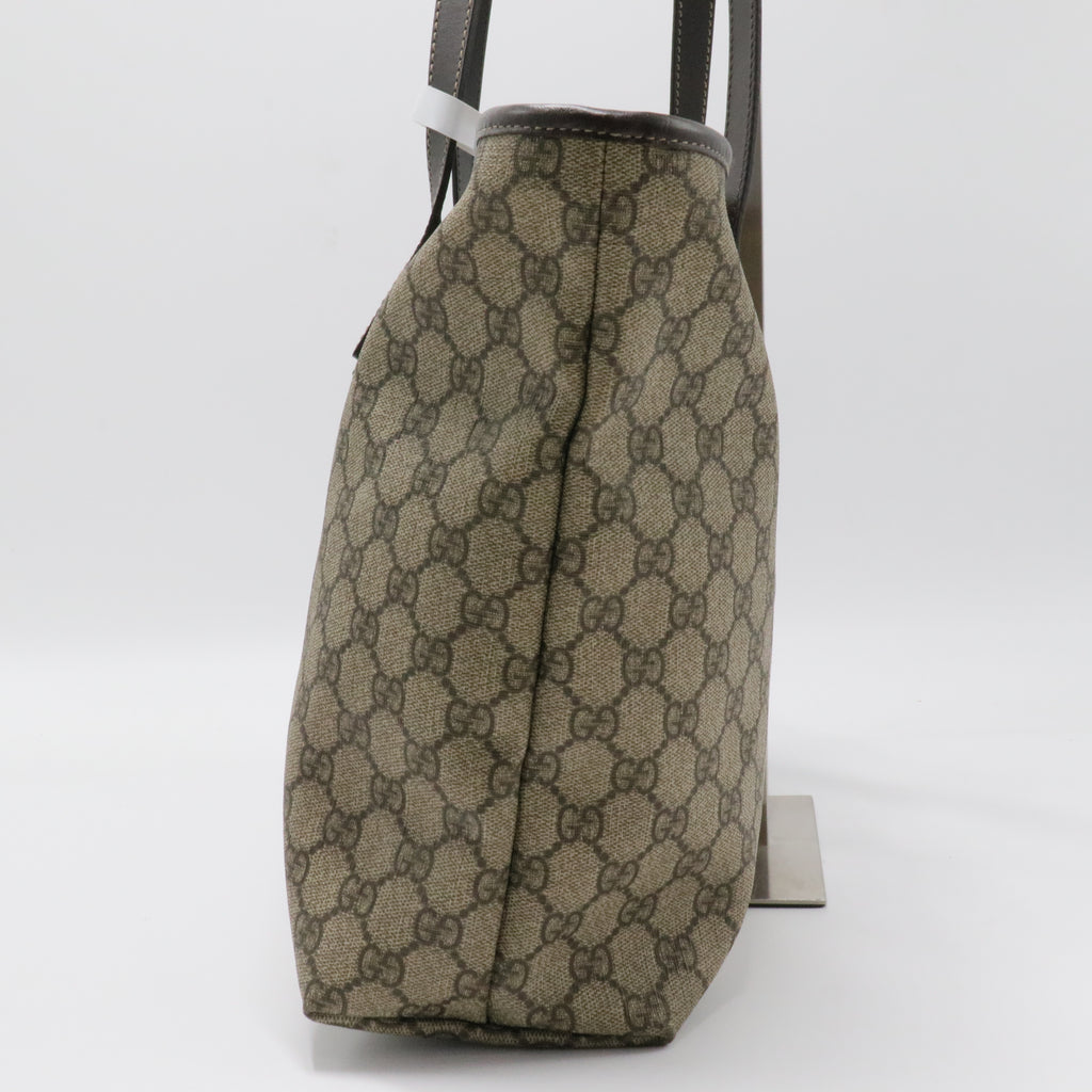 Plus Tote GG Coated Canvas with Leather Large