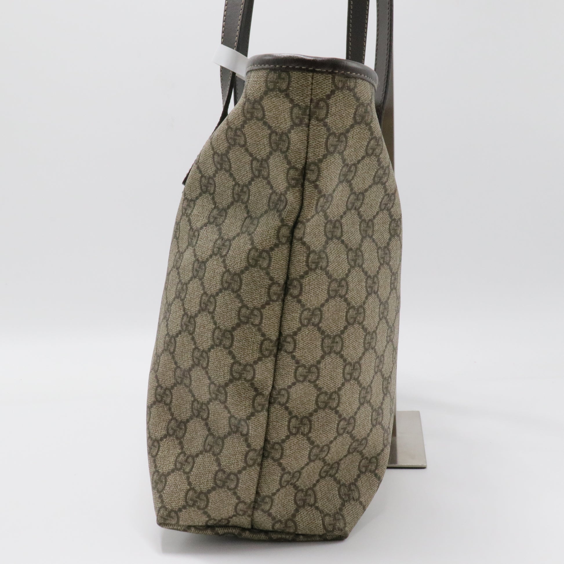 Plus Tote GG Coated Canvas with Leather Large