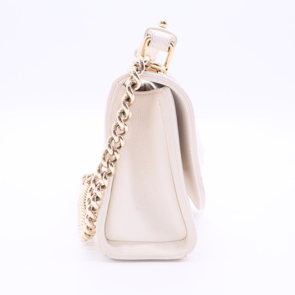 Chanel Chanel Matelasse Handbag Chain Shoulder Bag White J2176 Twins