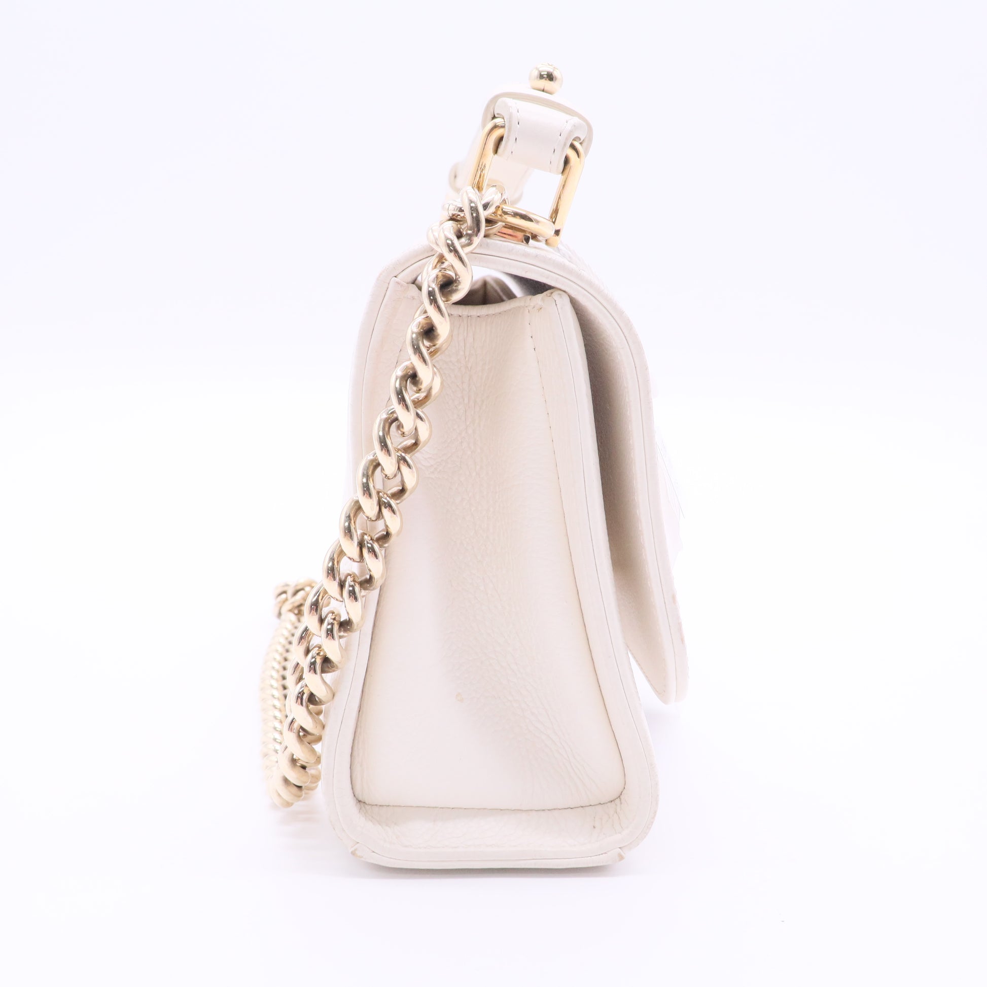 Chanel Chanel Matelasse Handbag Chain Shoulder Bag White J2176 Twins