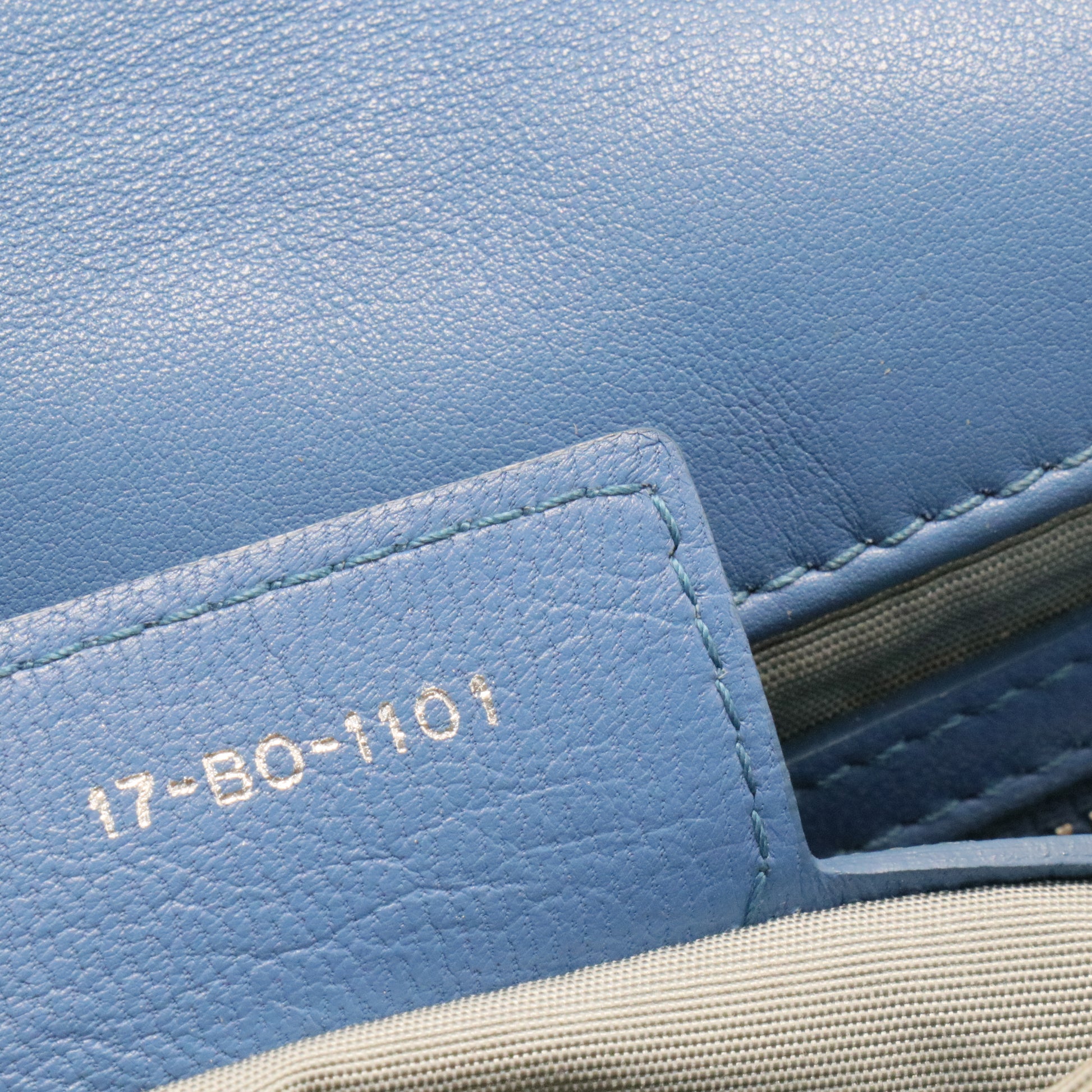 Lambskin Cannage Medium Miss Dior Flap Blue
