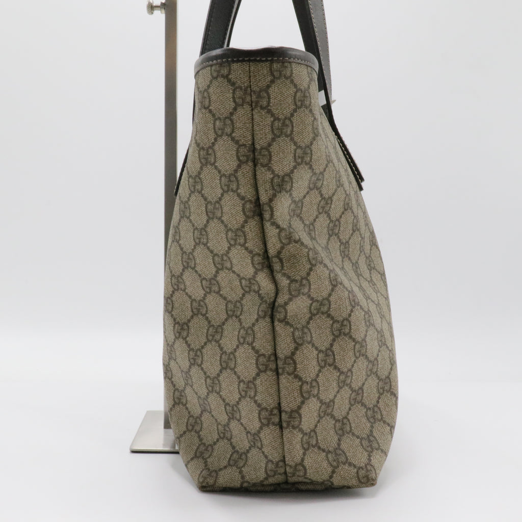 Plus Tote GG Coated Canvas with Leather Large