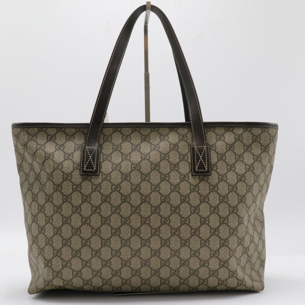 Plus Tote GG Coated Canvas with Leather Large