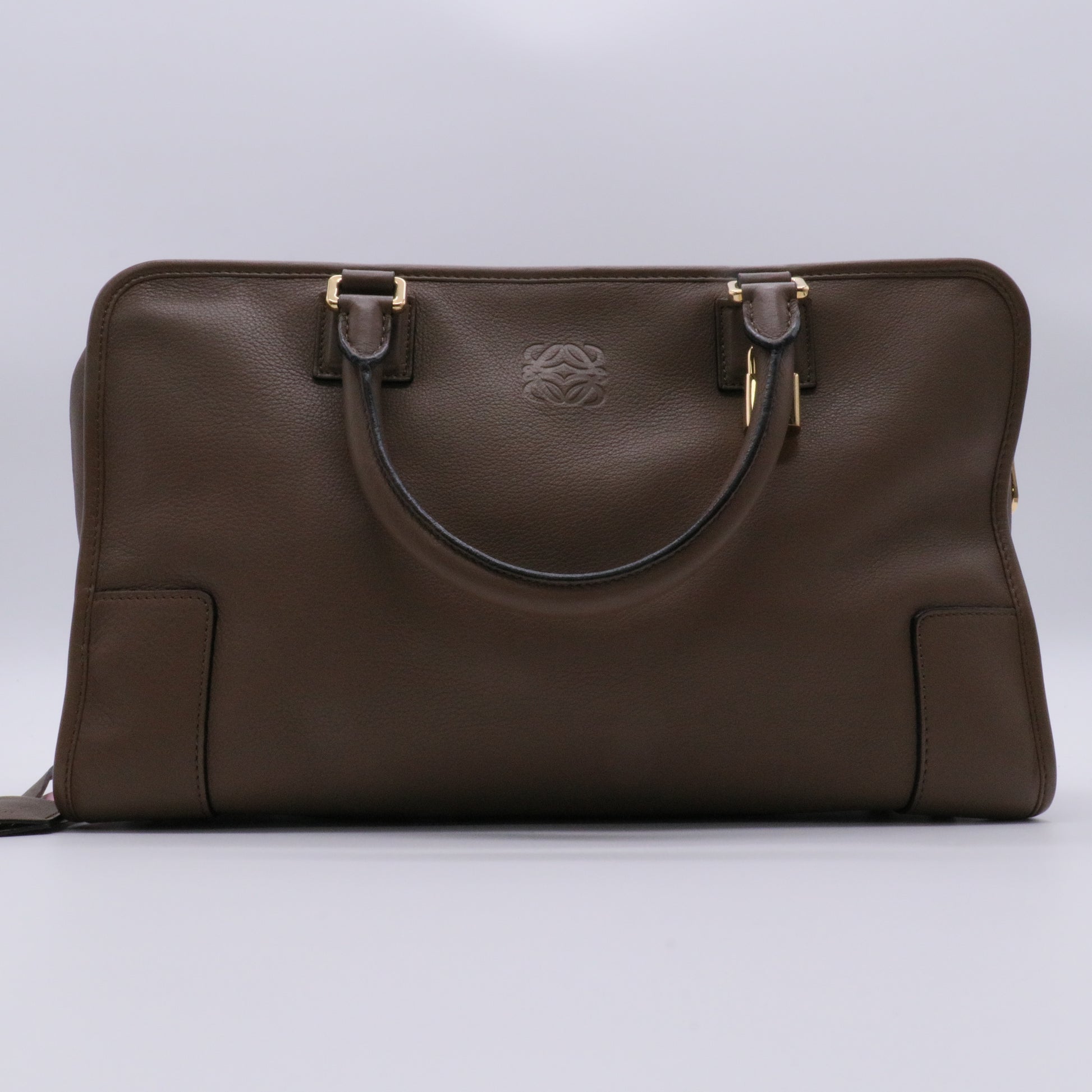 Leather Top Handle Bag twins