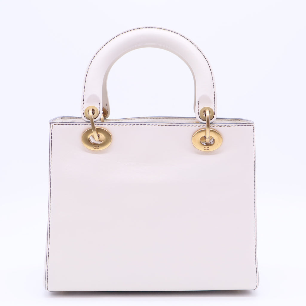 Lady Dior Bag Printed Leather Medium