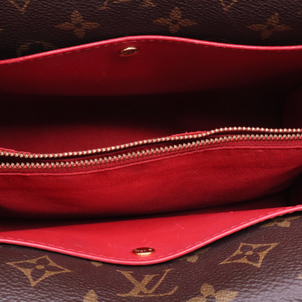 Grained Calfskin Monogram Double V Rubis J 2160 Twins