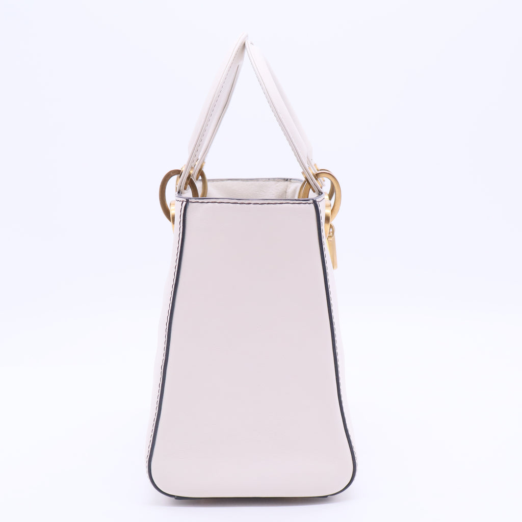 Lady Dior Bag Printed Leather Medium