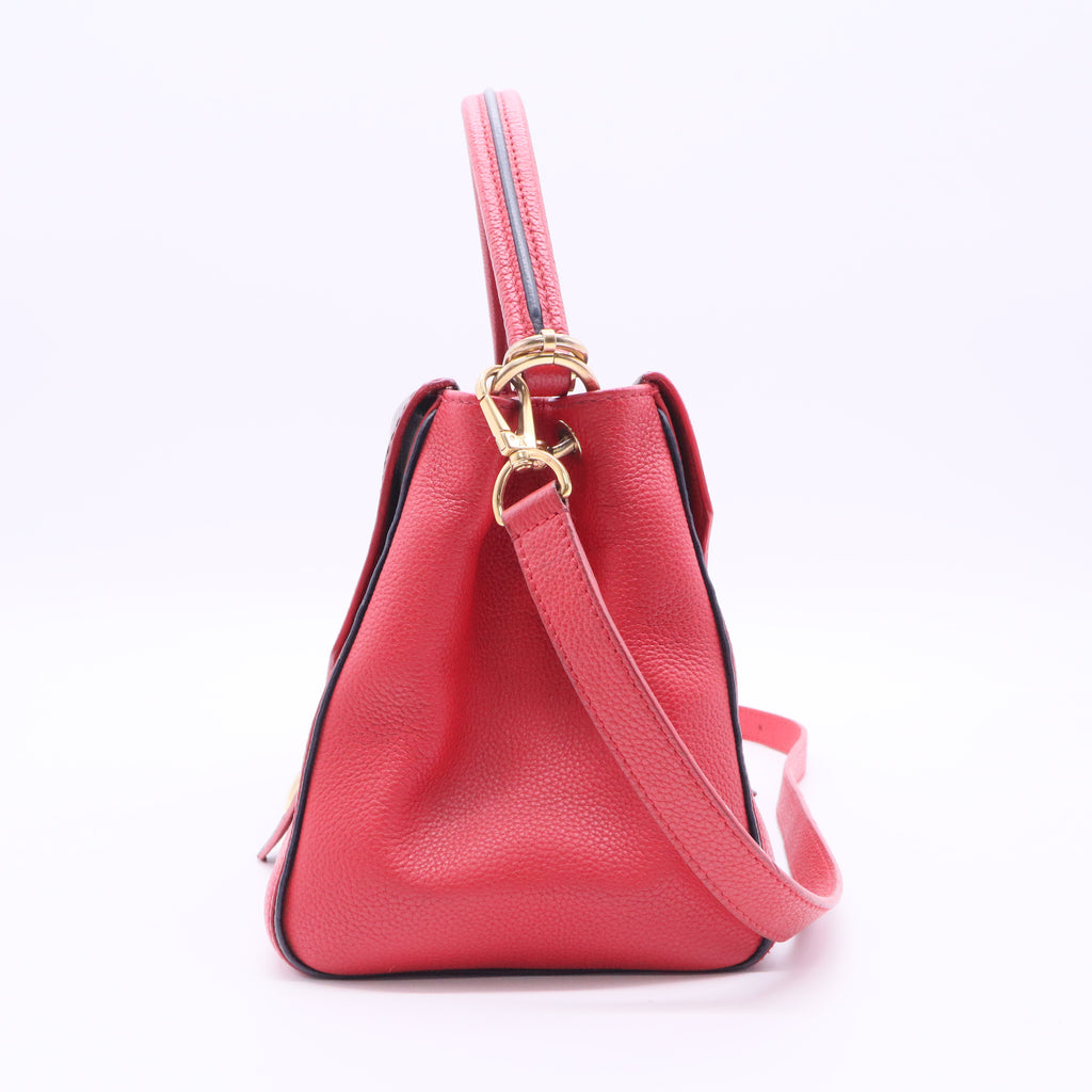 Grained Calfskin Monogram Double V Rubis J 2160 Twins
