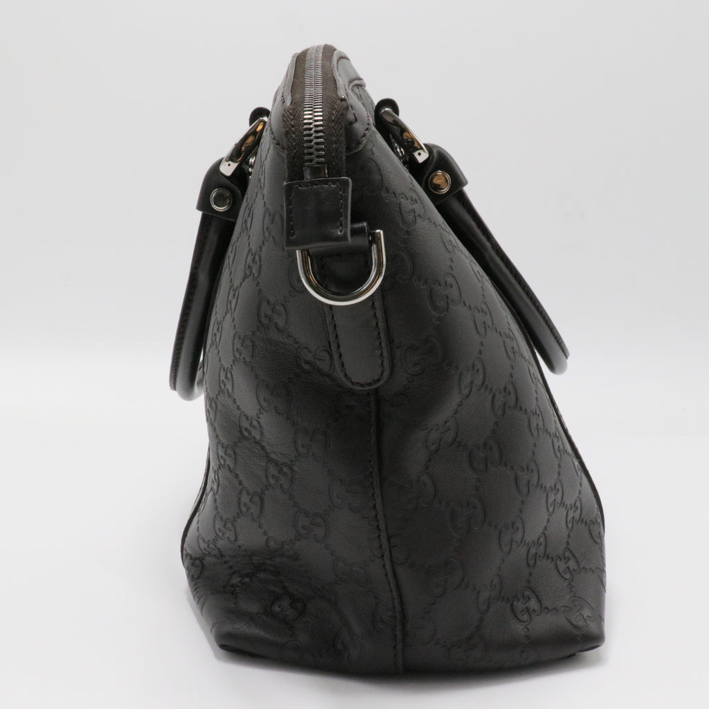 GG Charm Dome Handle Bag Guccissima Leather Medium