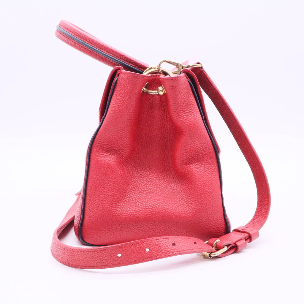 Grained Calfskin Monogram Double V Rubis J 2160 Twins