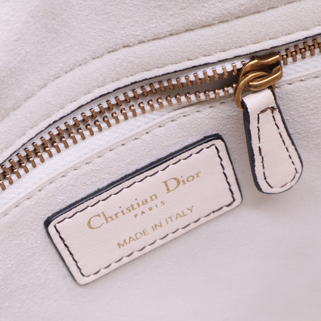 Lady Dior Bag Printed Leather Medium