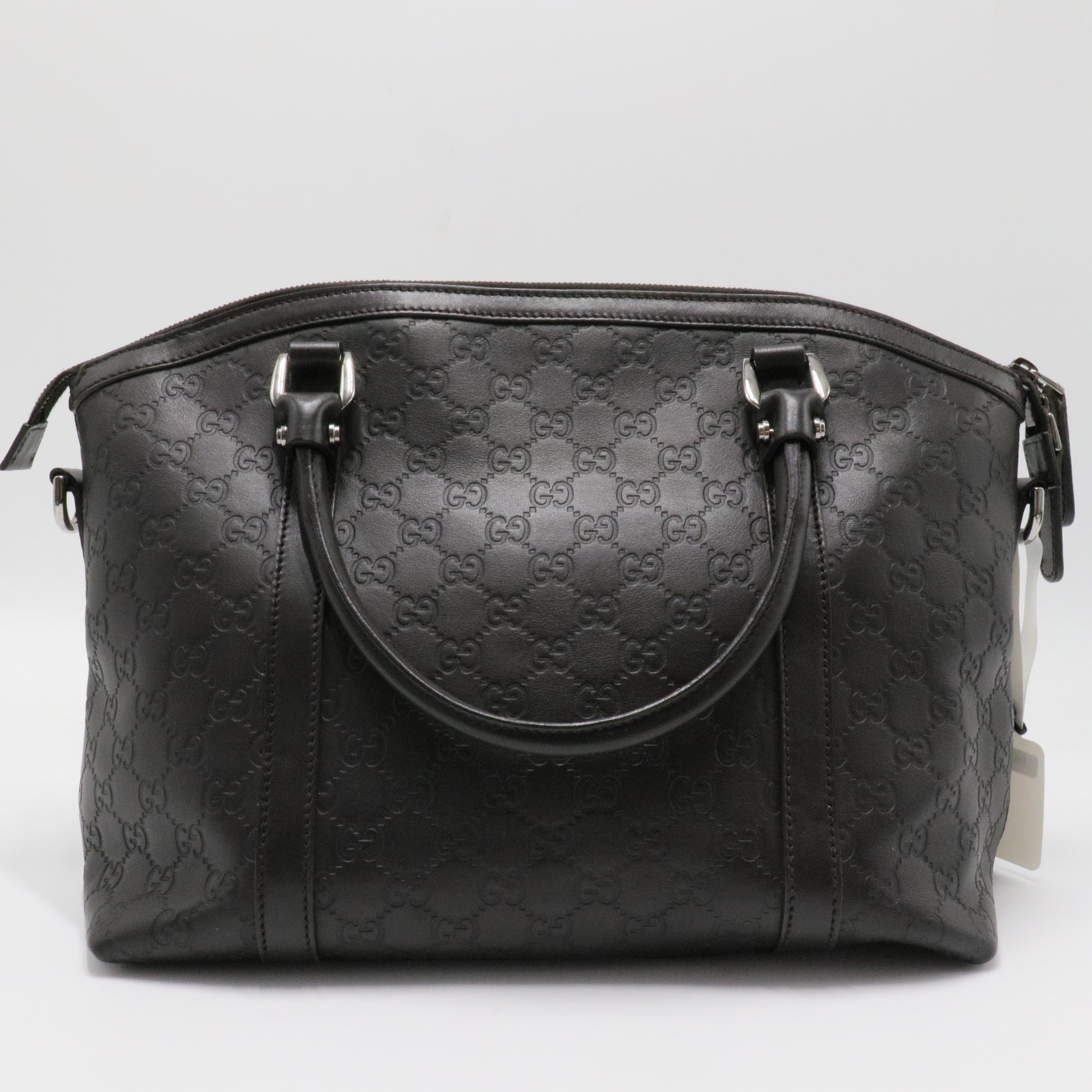 GG Charm Dome Handle Bag Guccissima Leather Medium