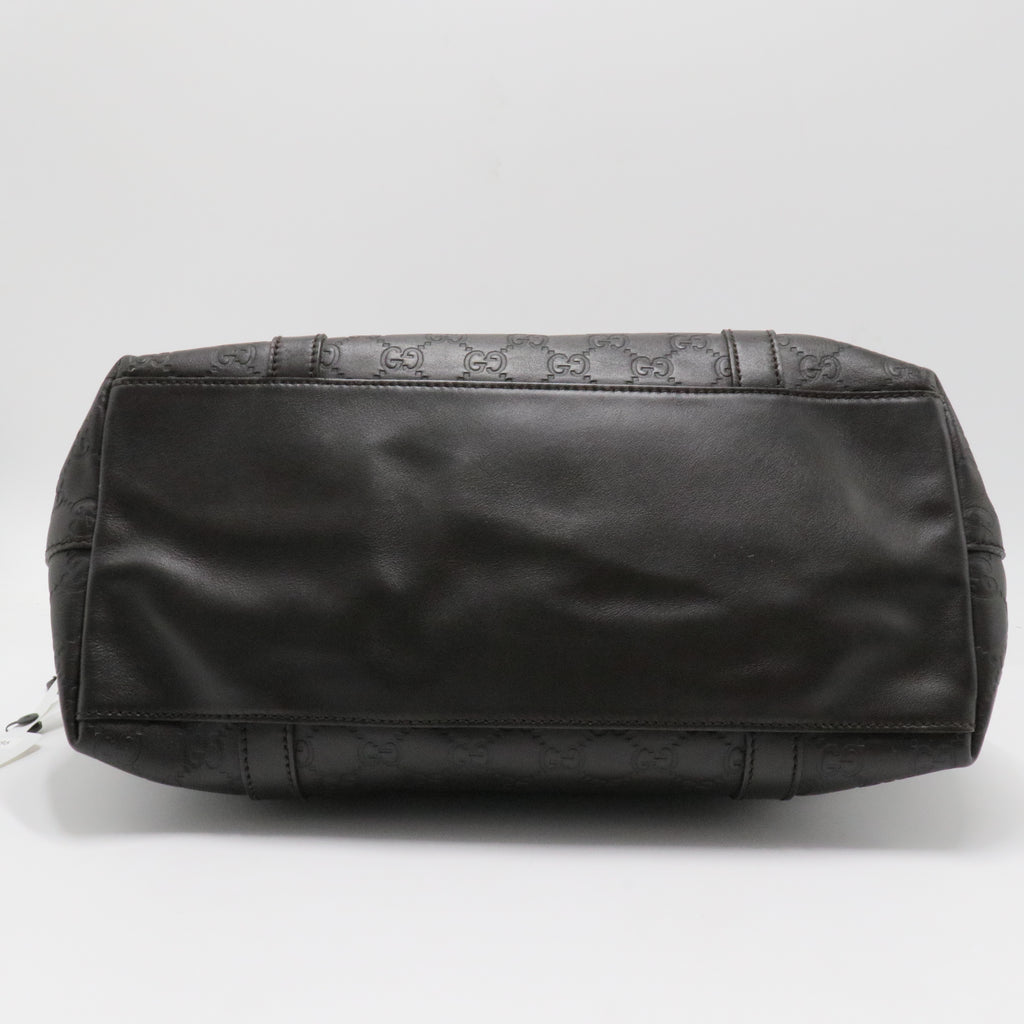 GG Charm Dome Handle Bag Guccissima Leather Medium