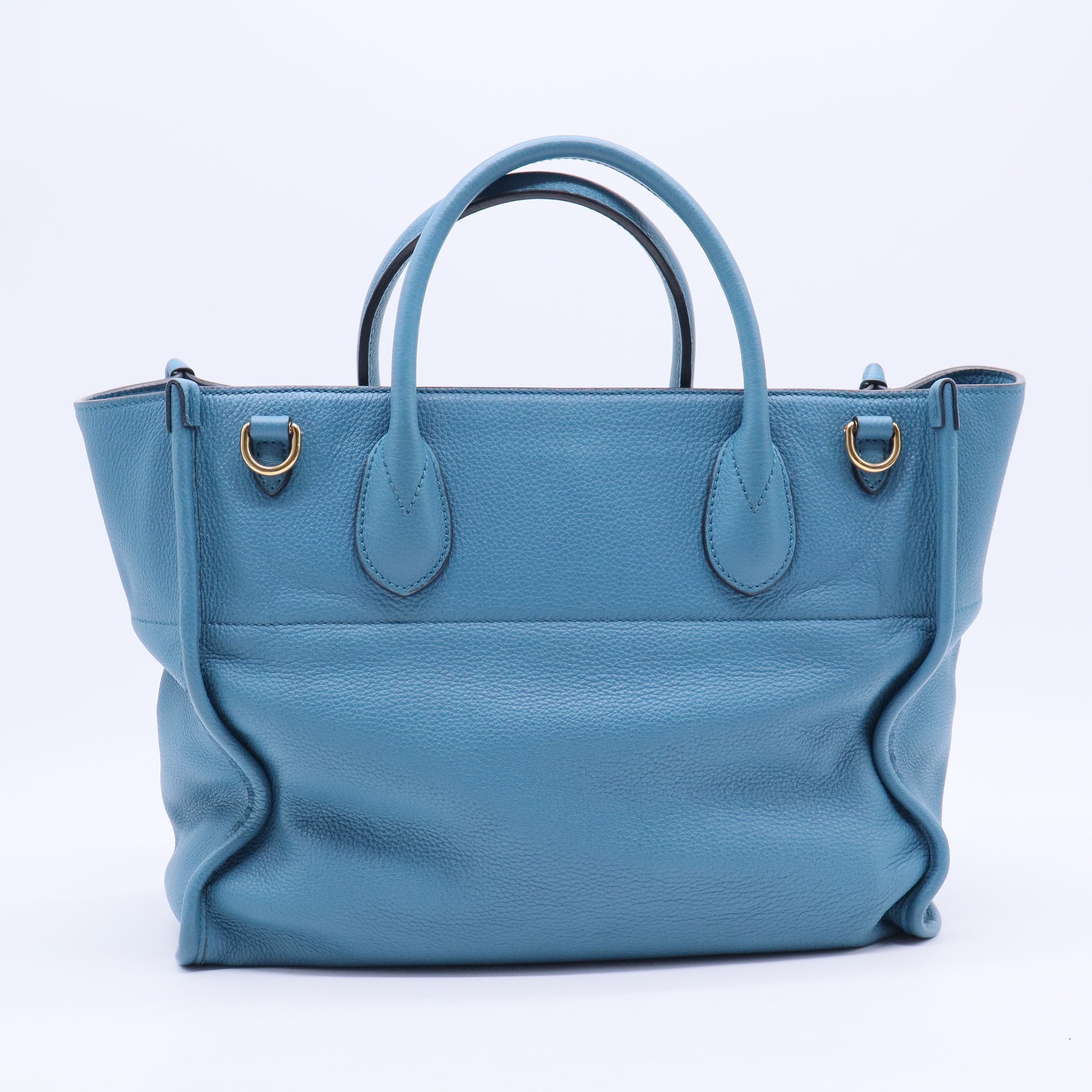 Logo Tote Embossed Leather Large B20402