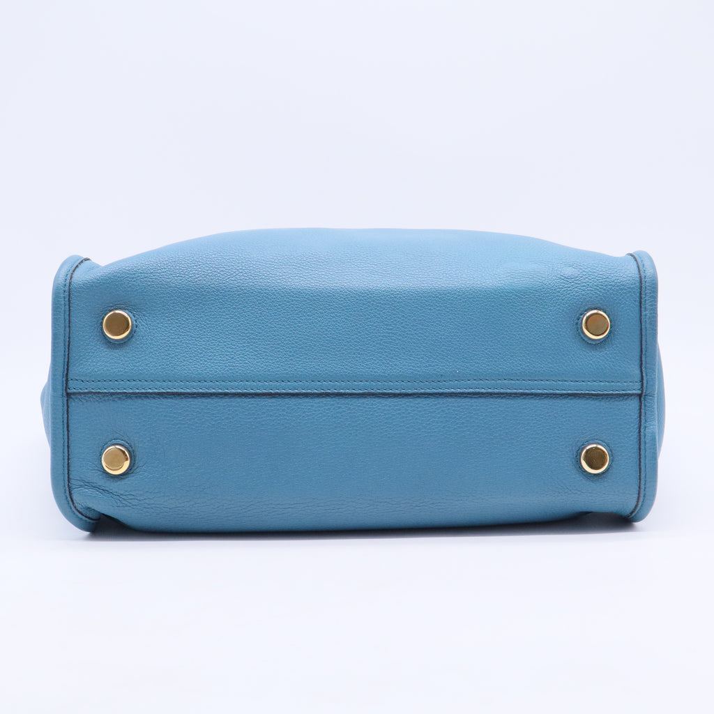 Logo Tote Embossed Leather Large B20402