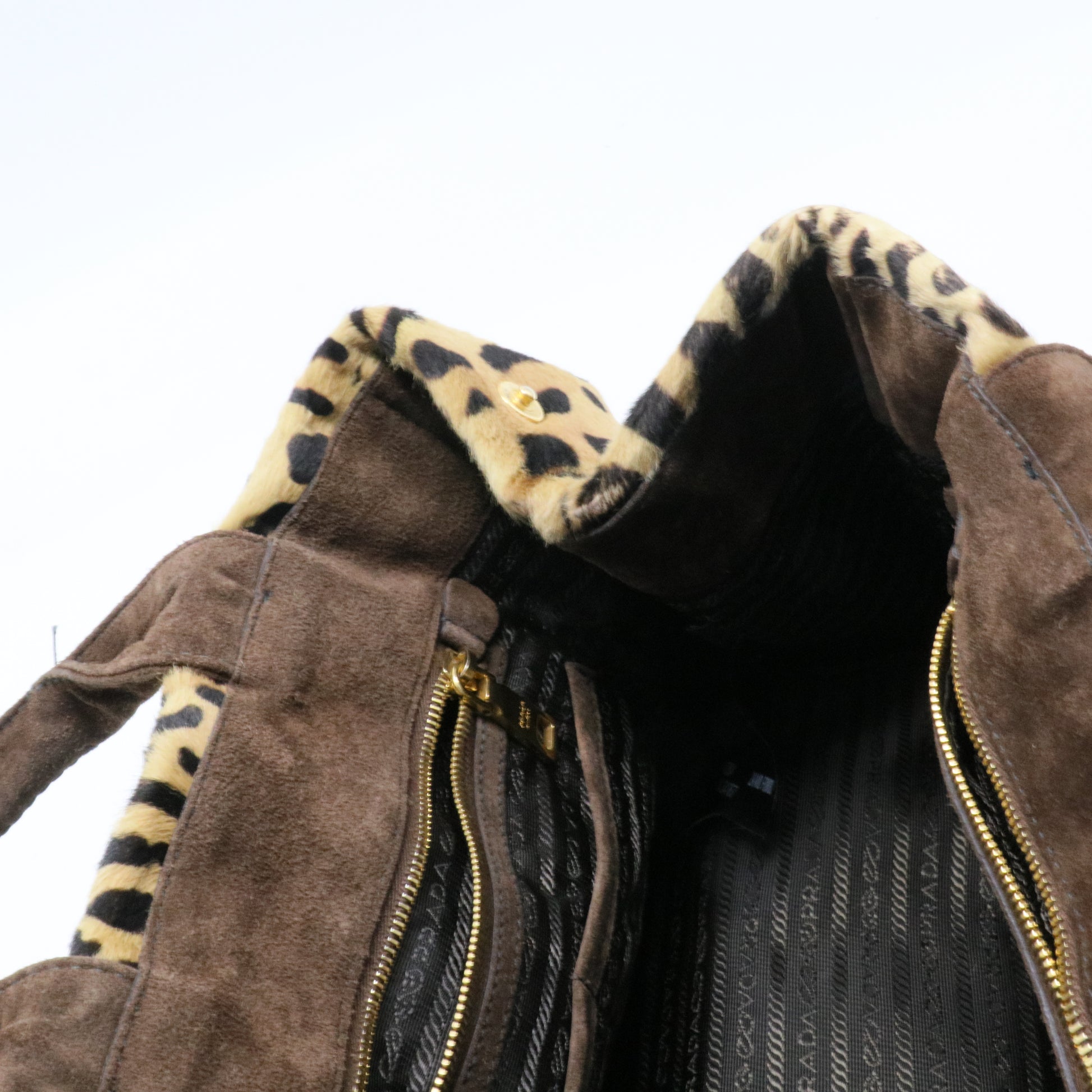 Canapa Tote Denim and Fur Large